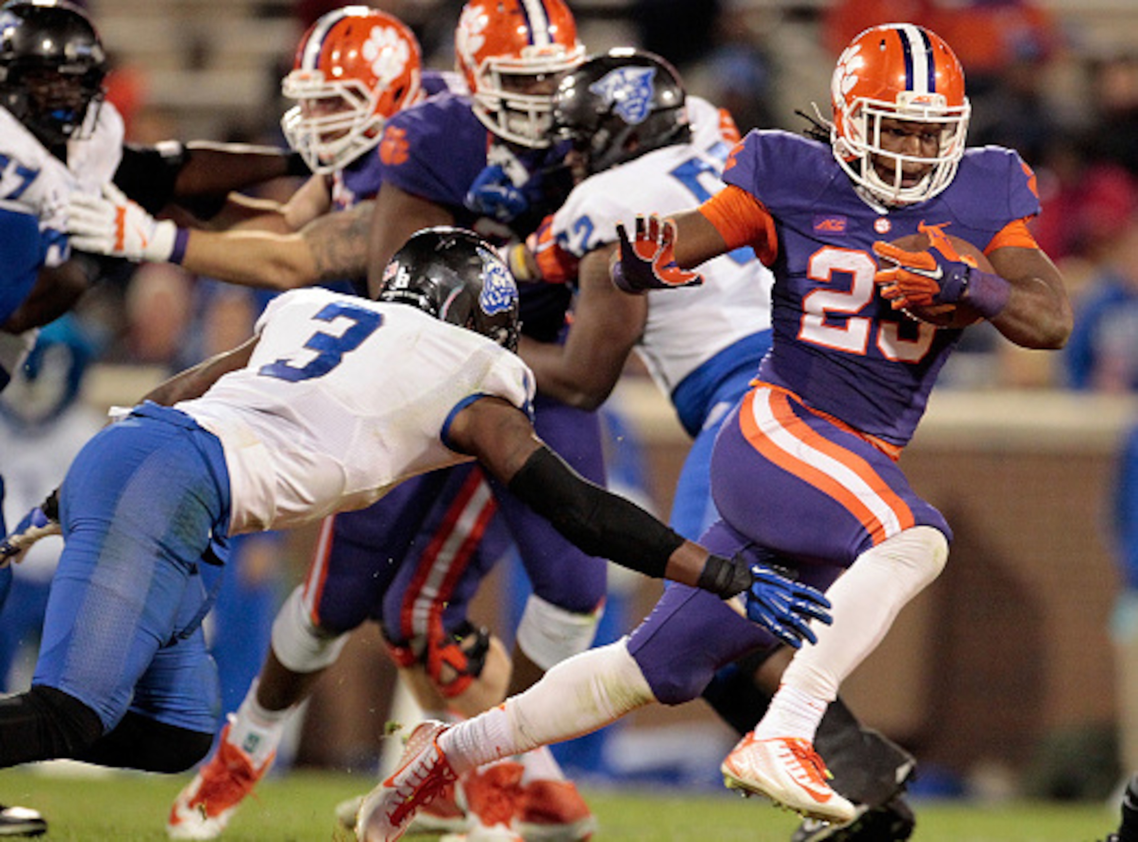 Tyshon Dye will provide some competition for the starting running back job this summer.