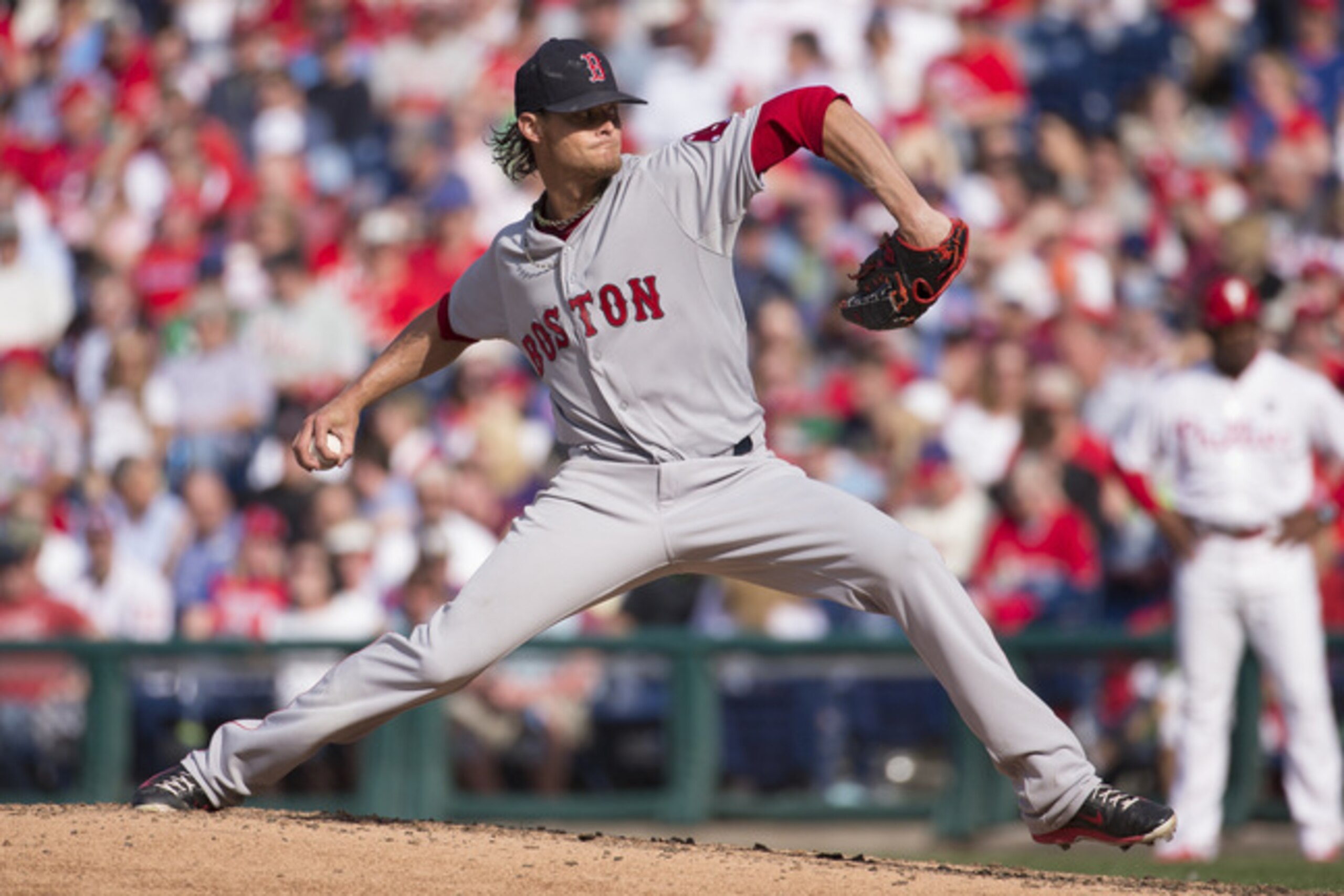 Clay Buchholz hurled seven shutout innings with nine strikeouts on Opening Day.