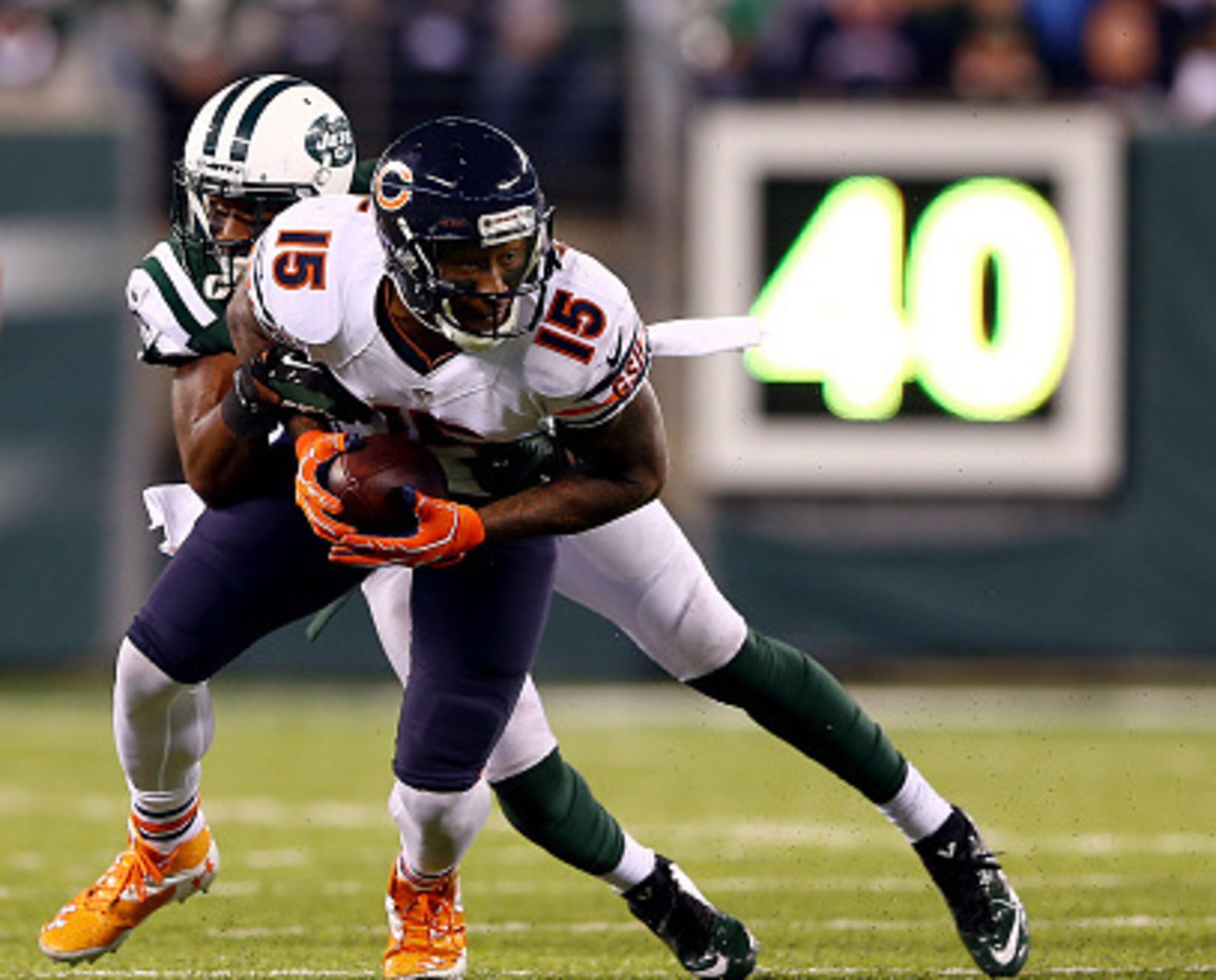 Wide receiver Brandon Marshall brings an added dimension to the New York Jets offense.
