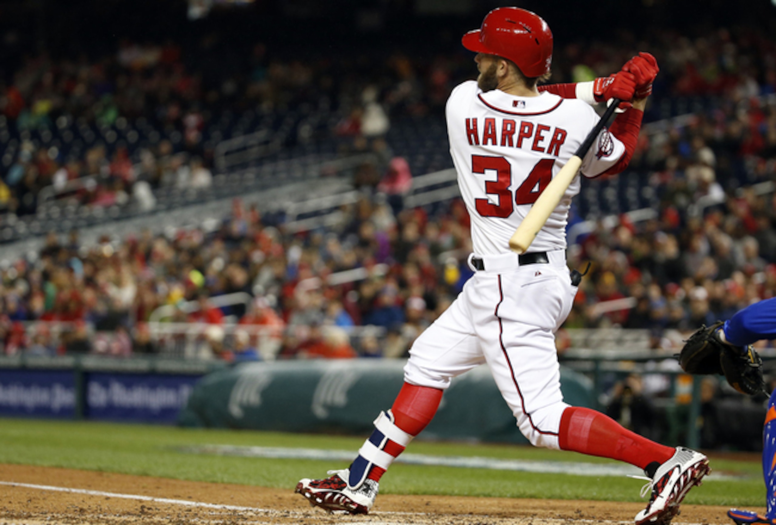 Bryce Harper is batting .261 with two home runs through six games.