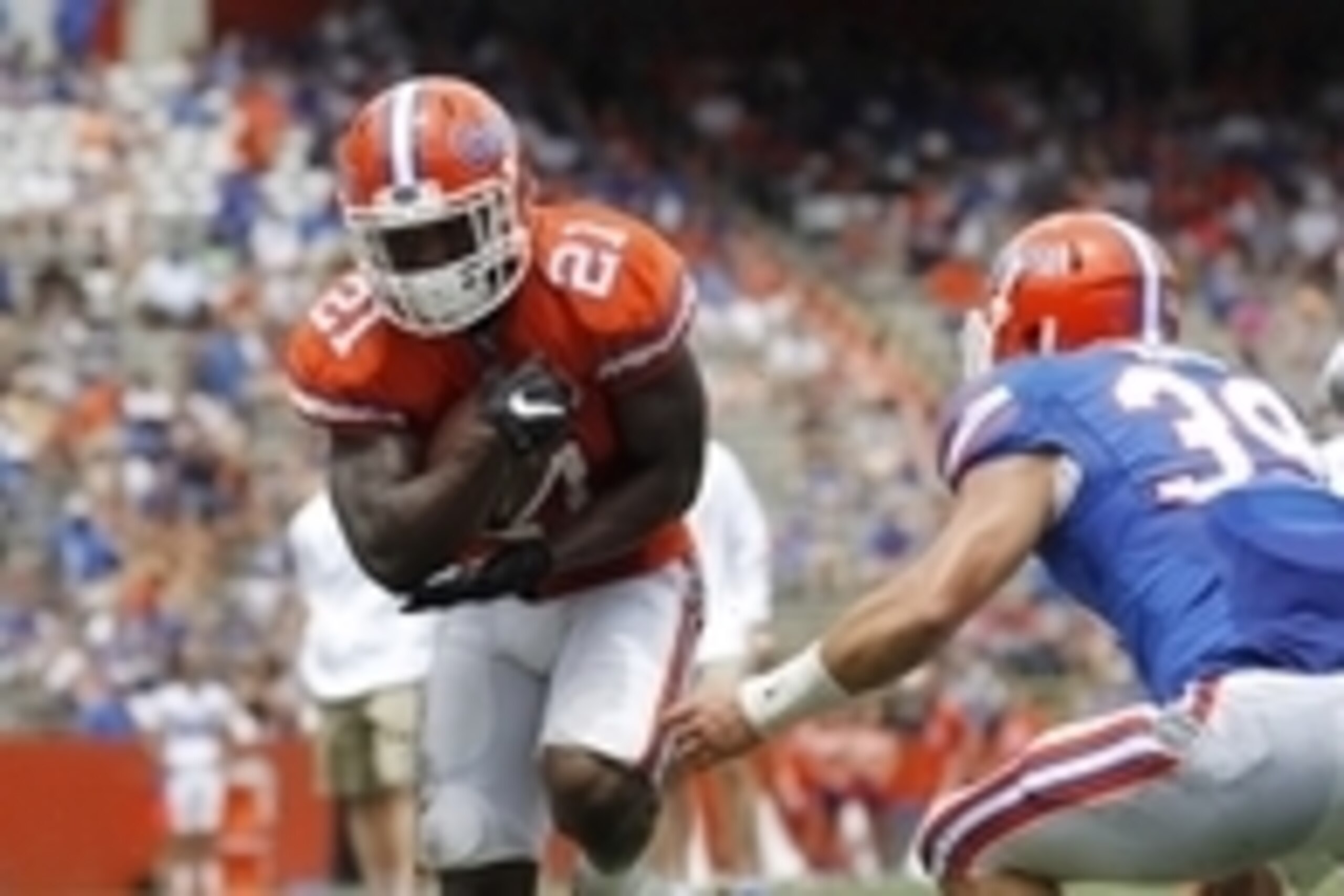 Kelvin Taylor scores in Florida's spring game
