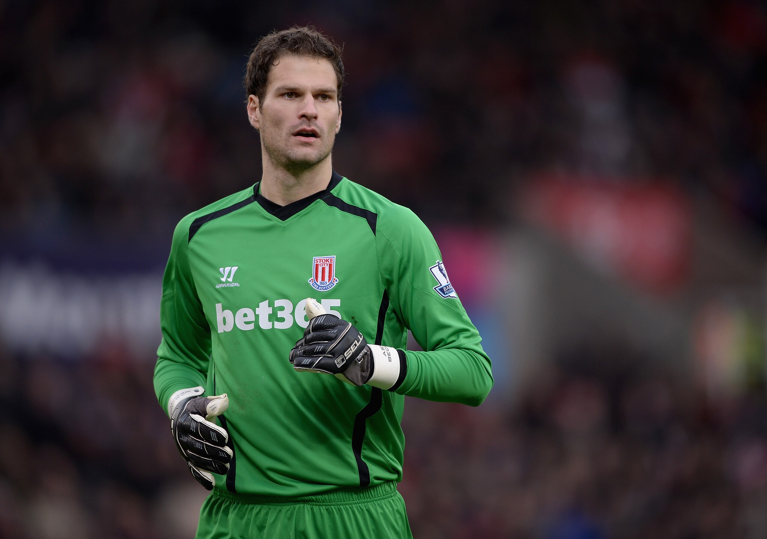 Asmir Begovic would attract interest from many clubs if he became available.