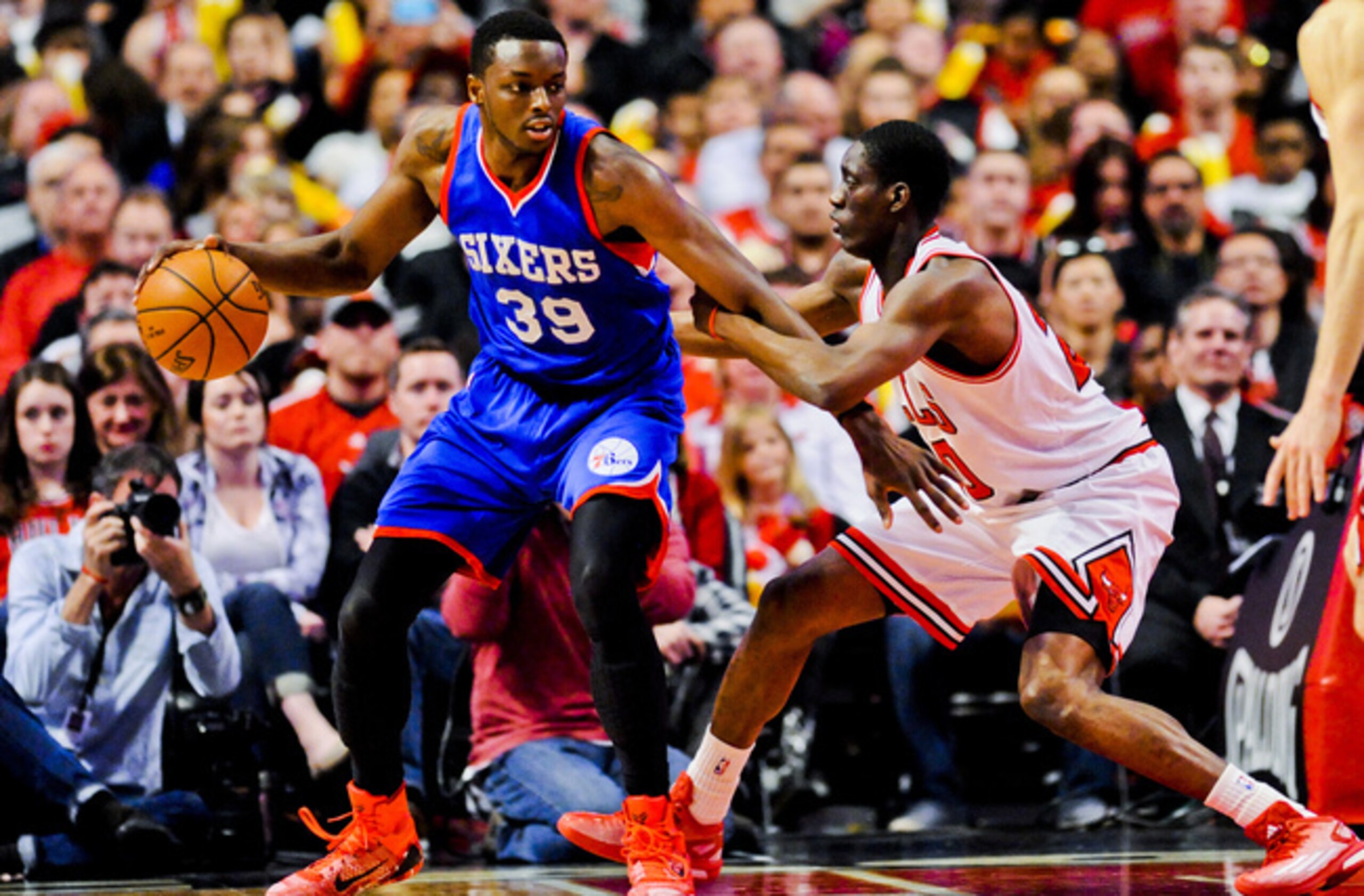 Grant is more of a key reserve, as he's played great basketball to end the season. Grant is more of a key reserve, as he's played great basketball to end the season.
