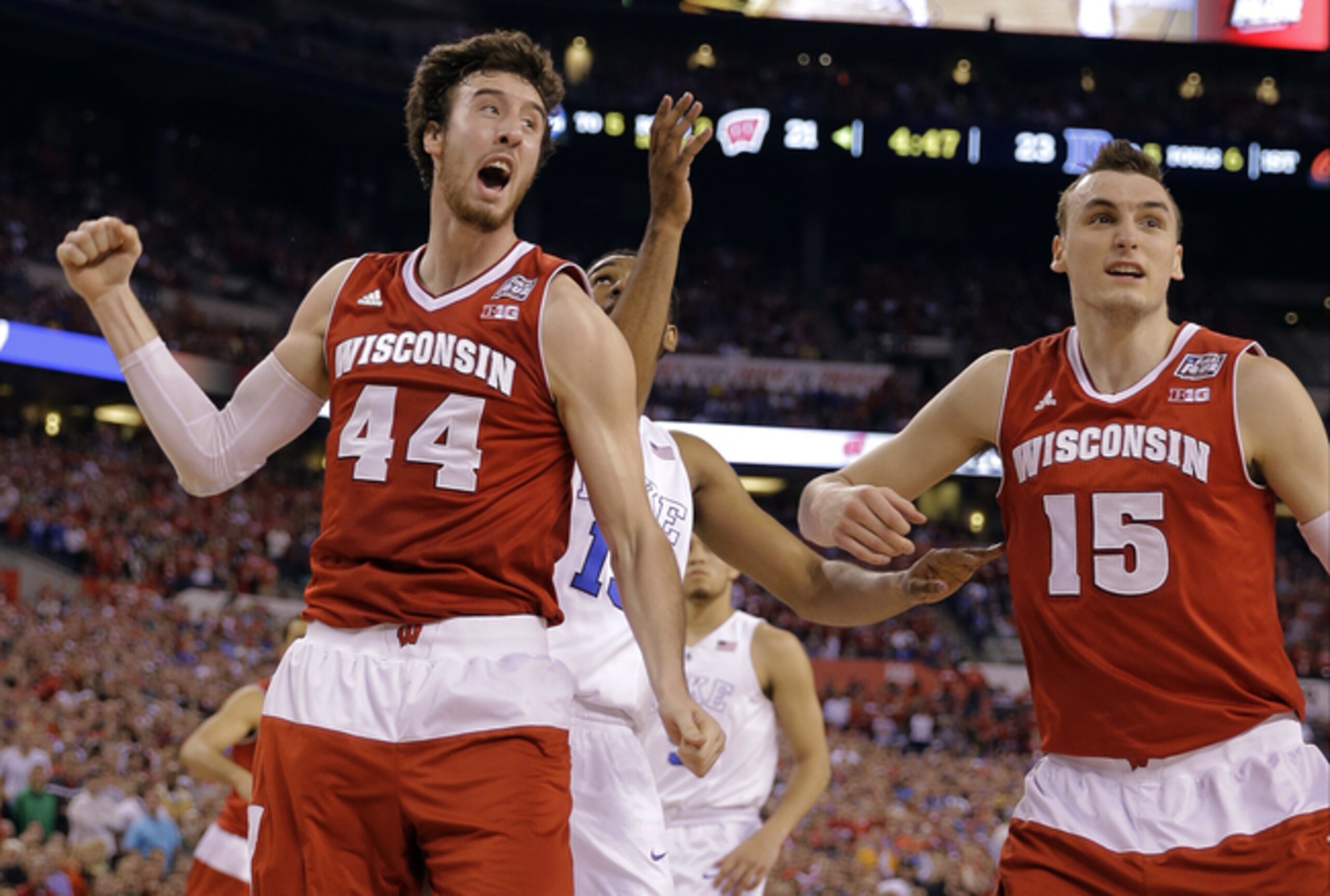 Wisconsin's Sam Dekker (right)