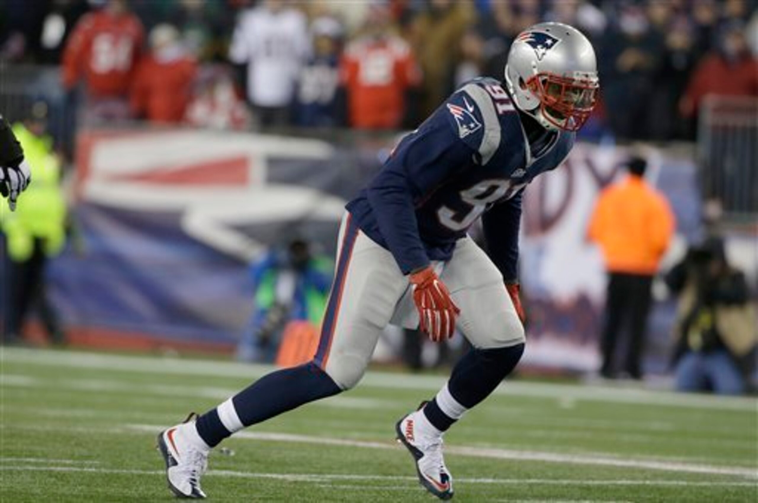 The Patriots traded out of the first round in 2013 and were still able to land linebacker Jamie Collins (above). The Patriots traded out of the first round in 2013 and were still able to land linebacker Jamie Collins (above).