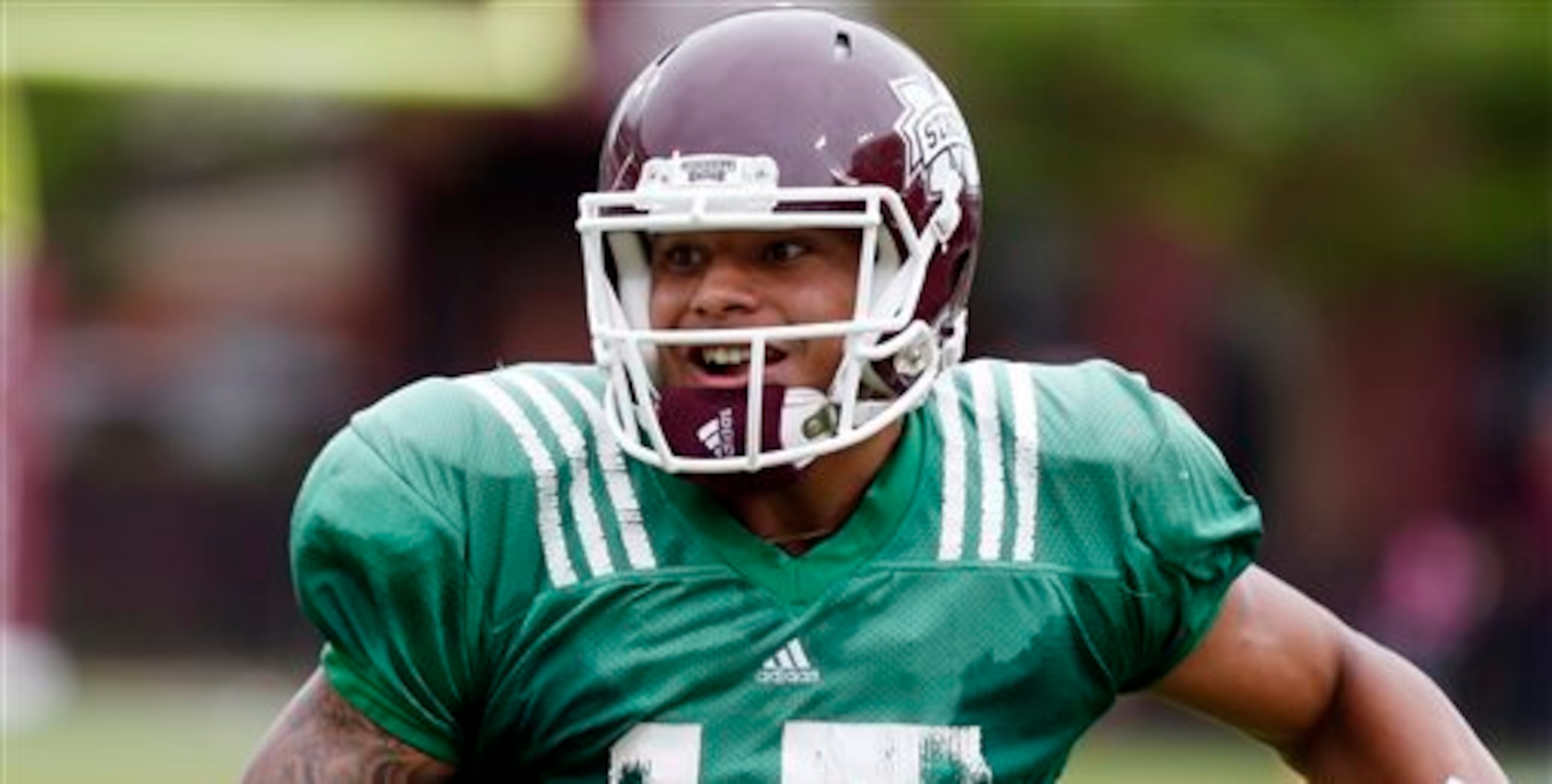 Dak Prescott was impressive in Mississippi State's spring game Saturday.