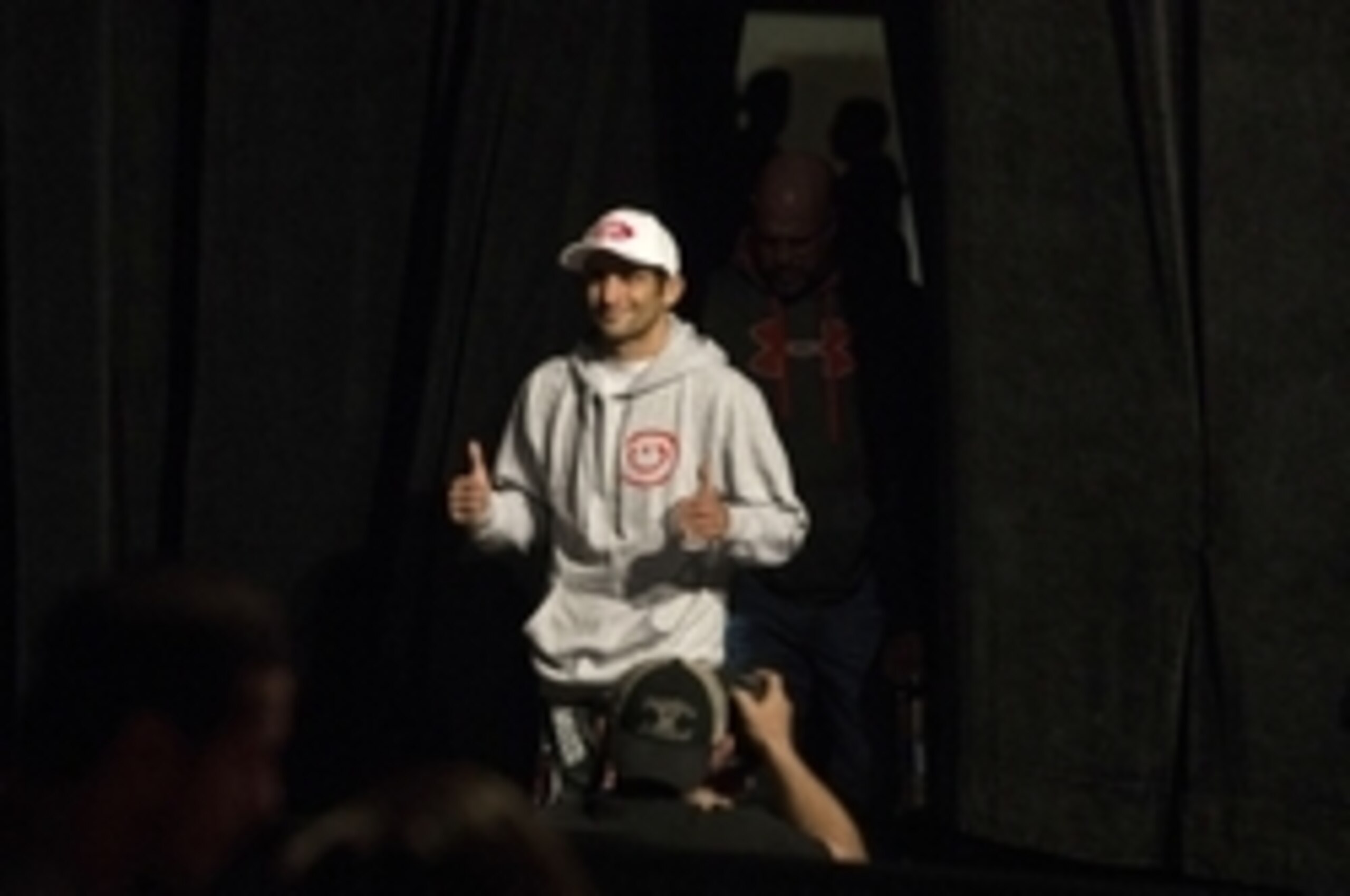Mar 13, 2015; Dallas, TX, USA;  Beneil Dariush enters the arena during weigh-ins for UFC 185 at Kay Bailey Hutchison Convention Center. Mandatory Credit: Tim Heitman-USA TODAY Sports