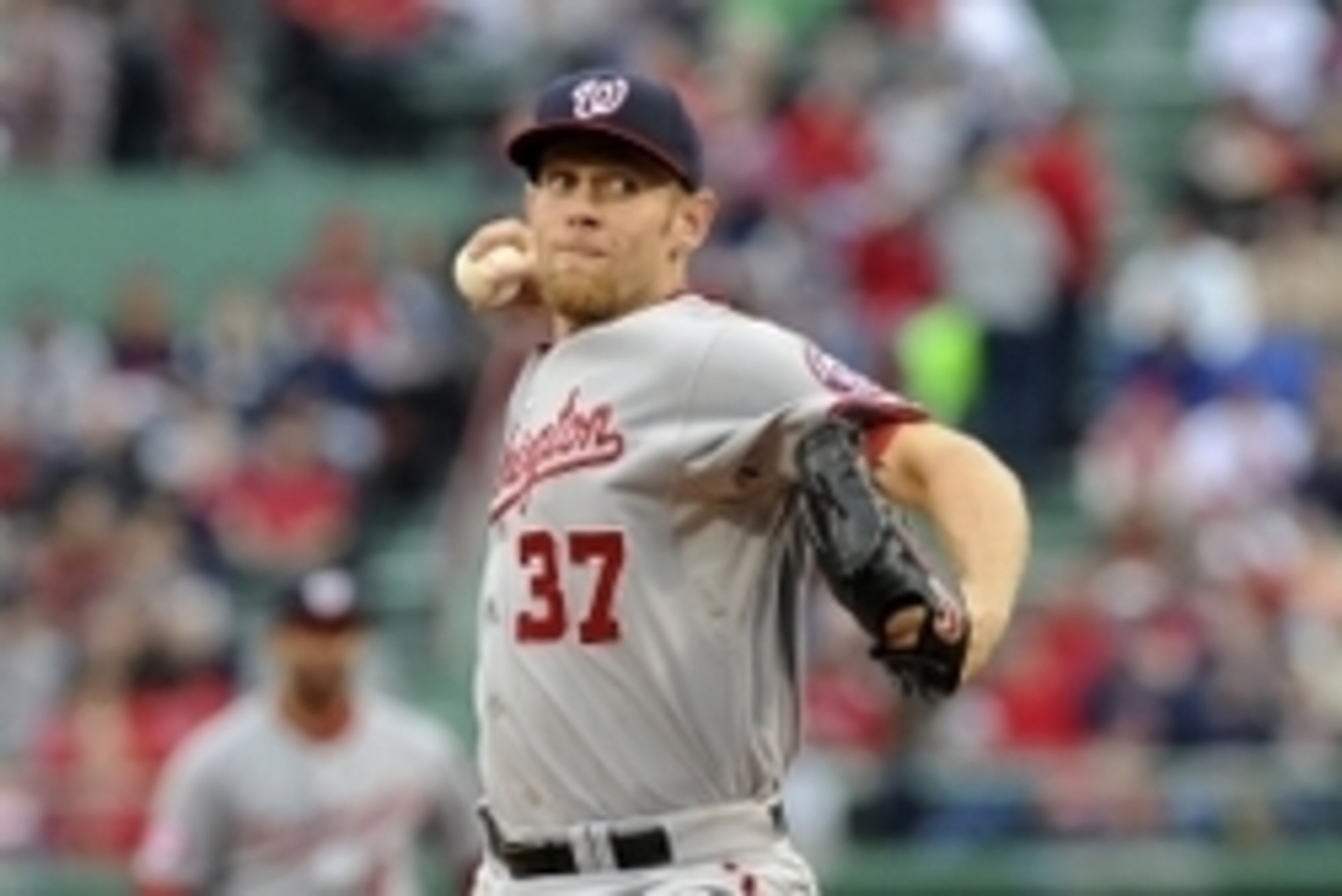 Stephen Strasburg picked up his first win of the season Sunday against the Phillies.