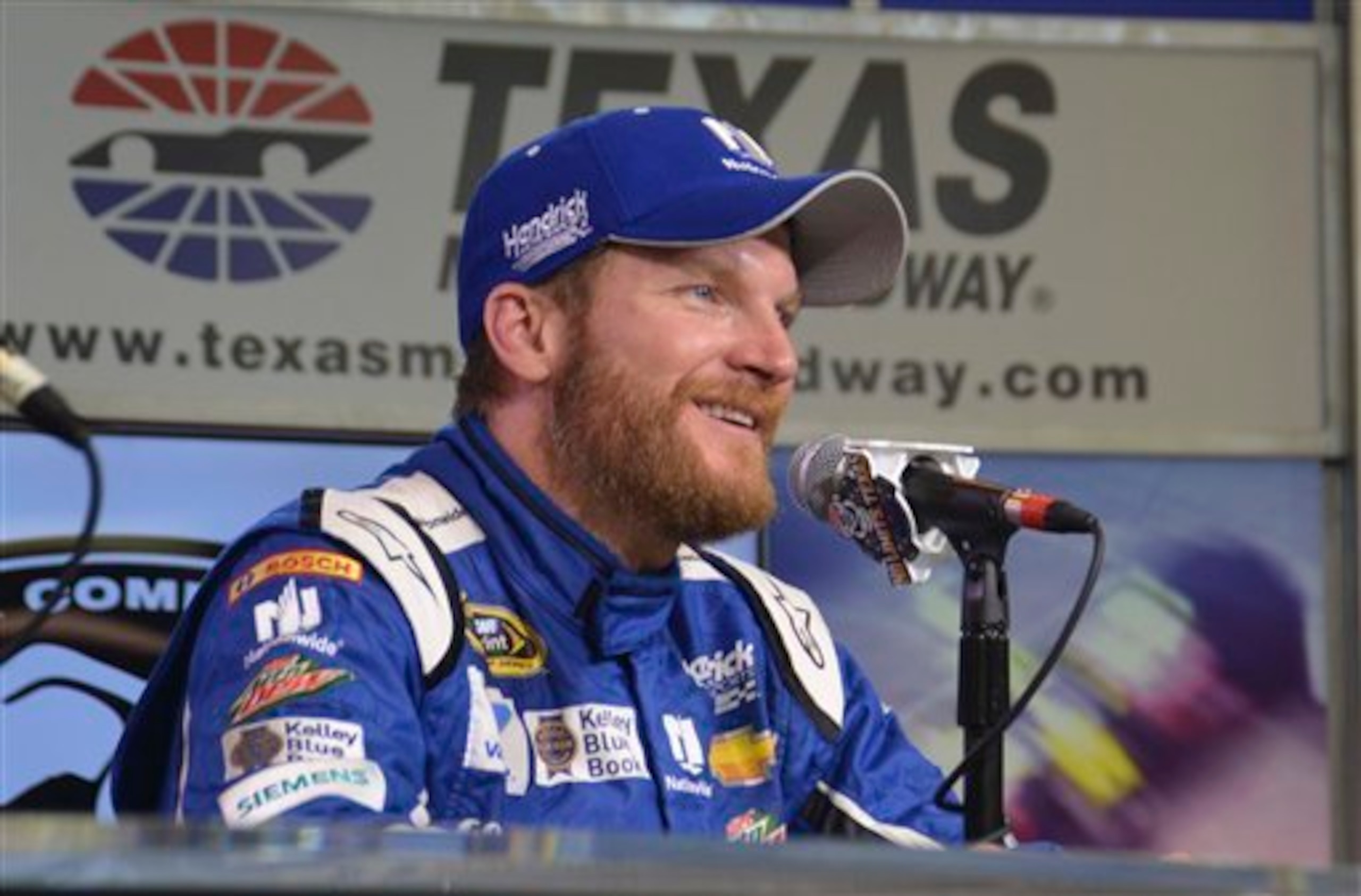 Dale Earnhardt Jr. can still smile despite some rough patches this season.