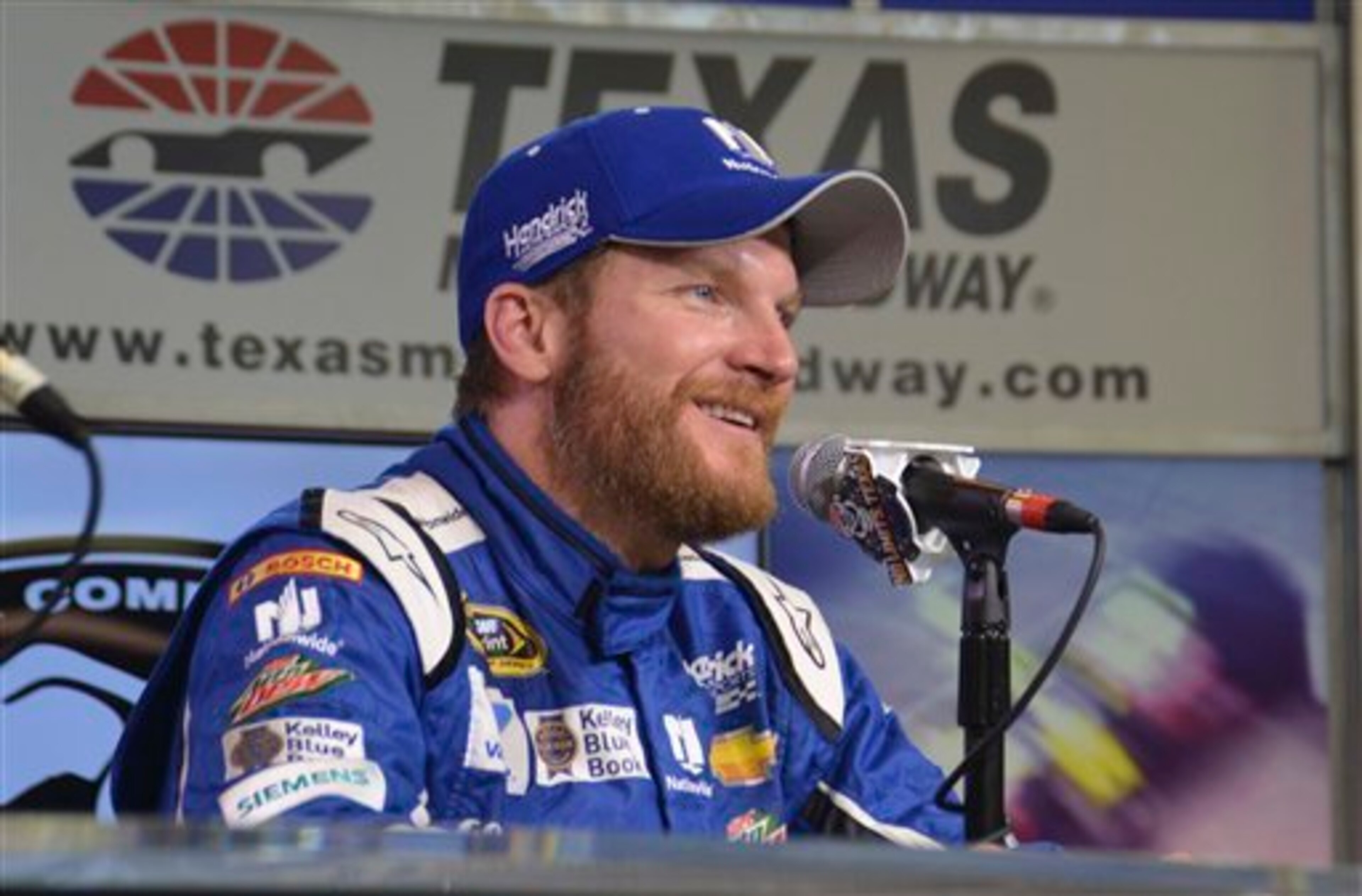 Dale Earnhardt Jr. can still smile despite some rough patches this season.
