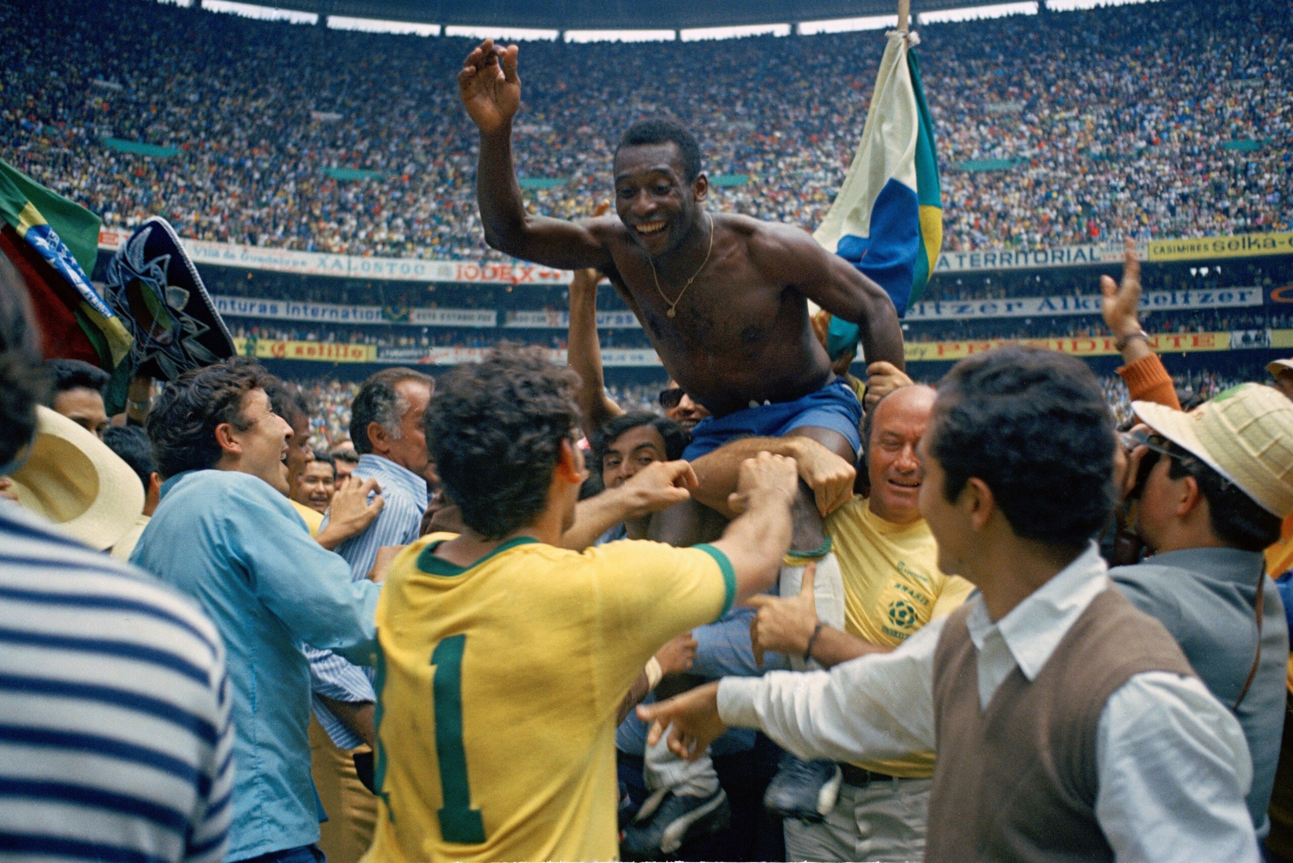 Pele, a true great of the game.