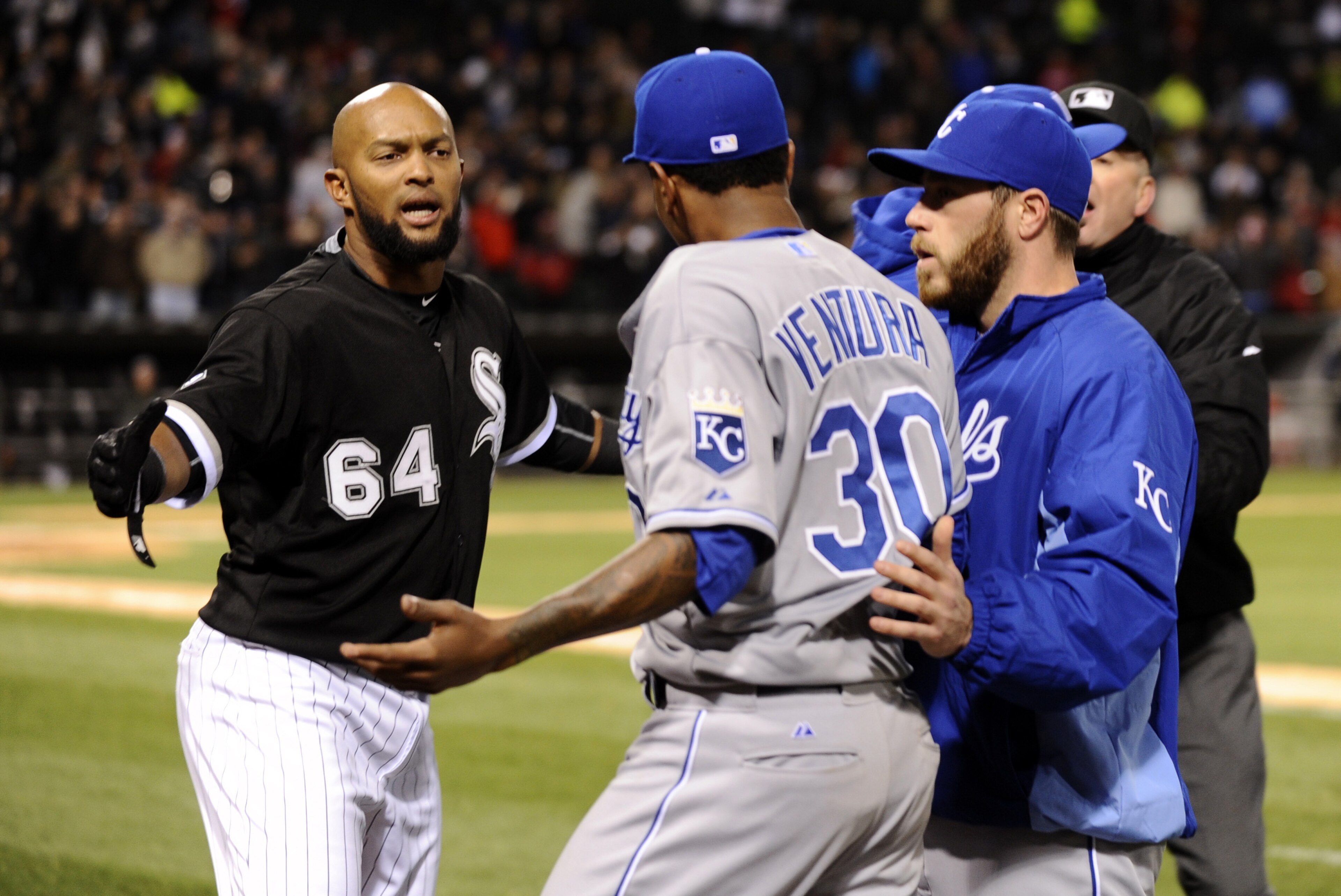 After getting into it with the Athletics a week ago, Yordano Ventura and the Royals did the same with the White Sox. After getting into it with the Athletics a week ago, Yordano Ventura and the Royals did the same with the White Sox.