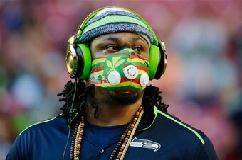 In a surprising development, Marshawn Lynch starred in the funniest comedy bit of the last year.
