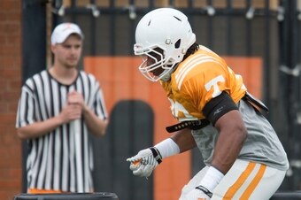 Redshirt sophomore Kendal Vickers has enjoyed a strong spring that could earn him valuable reps this fall.
