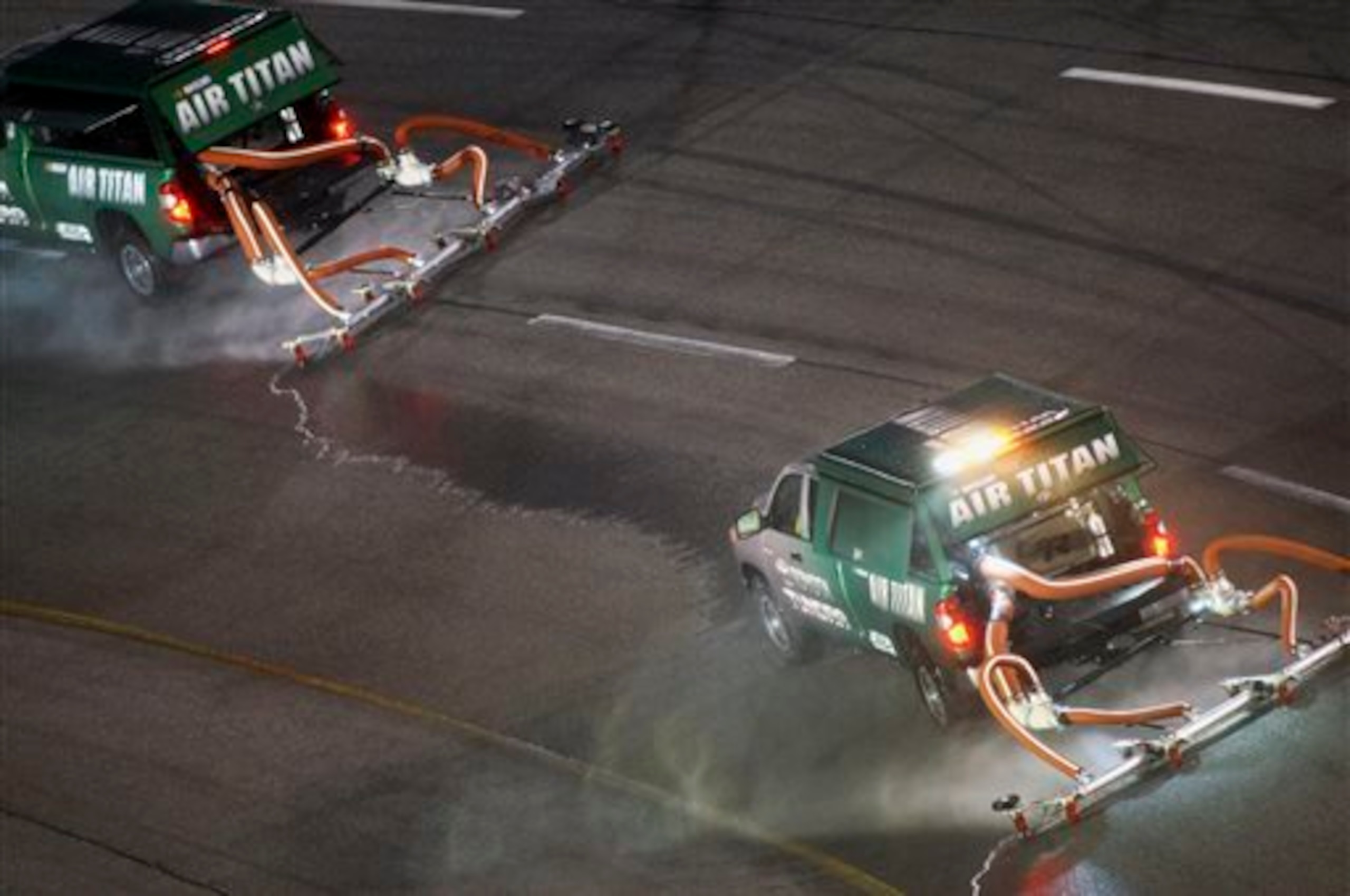 The Air Titan 2.0 drying machines got a workout at Richmond and Bristol.