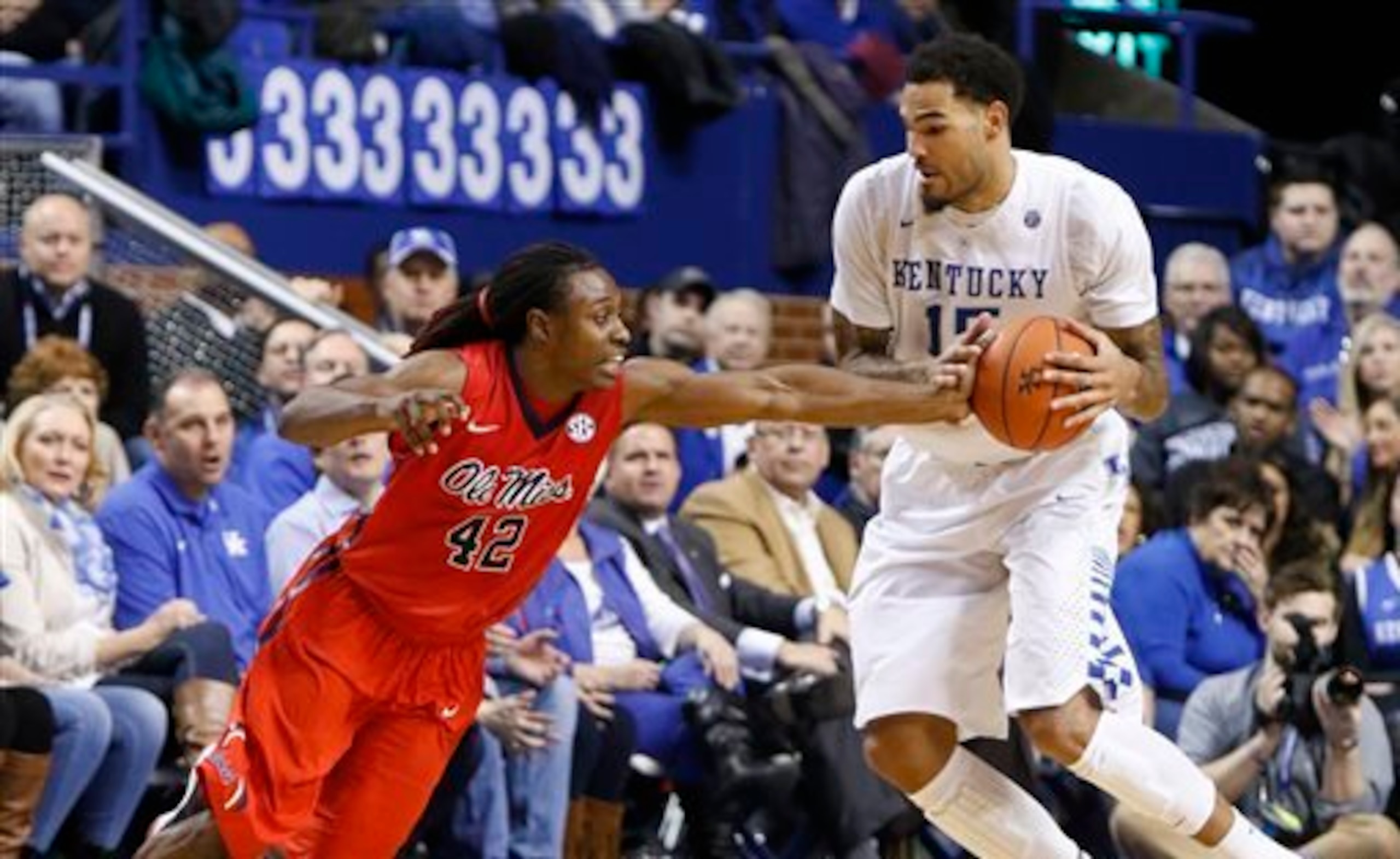 Cauley-Stein could be a nightmare defender at the next level. Cauley-Stein could be a nightmare defender at the next level.
