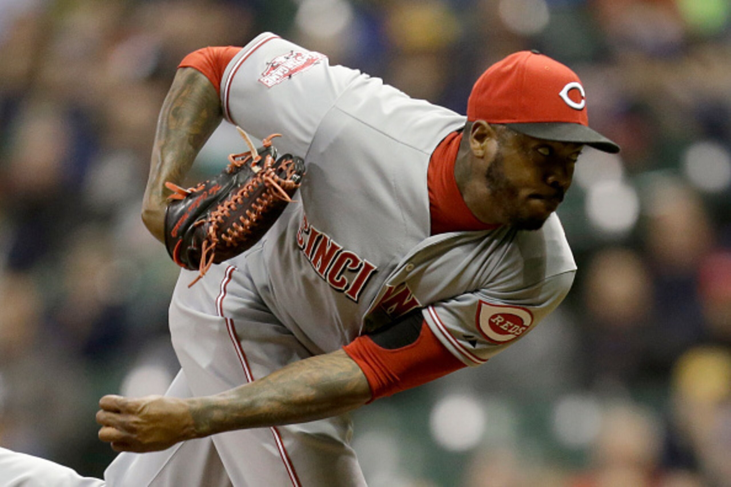 Aroldis Chapman could use some help in the Cincinnati bullpen.
