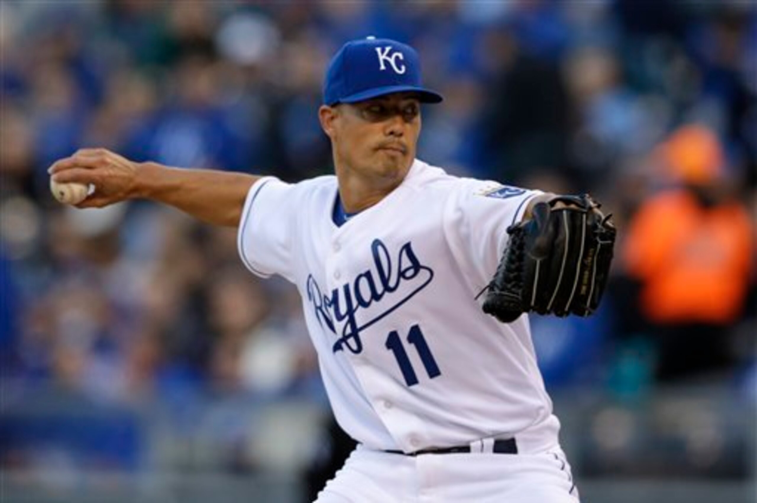Jeremy Guthrie has struggled for the Kansas City Royals this season.
