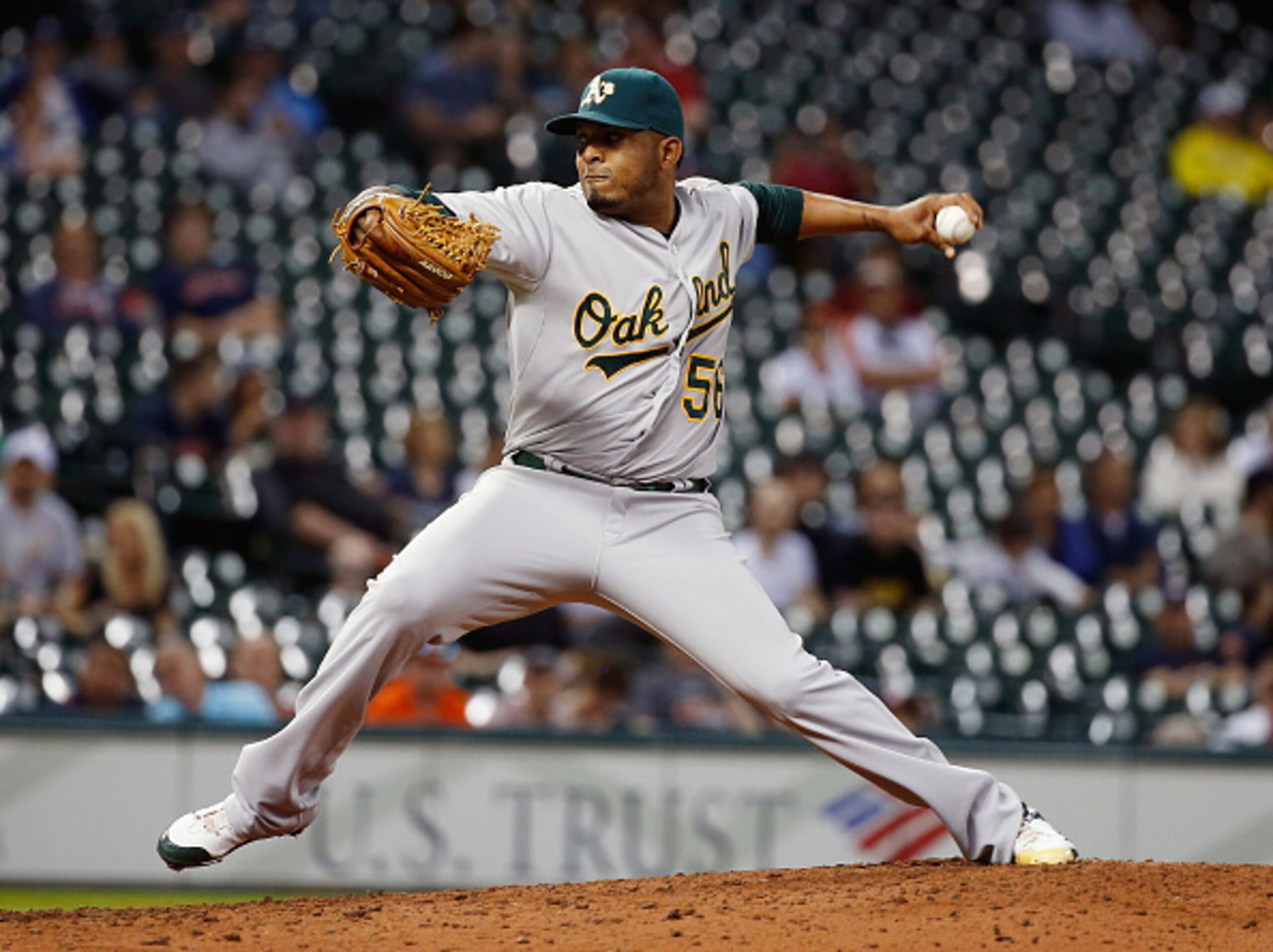 The A's need another left-handed reliever to pair with Fernando Abad.