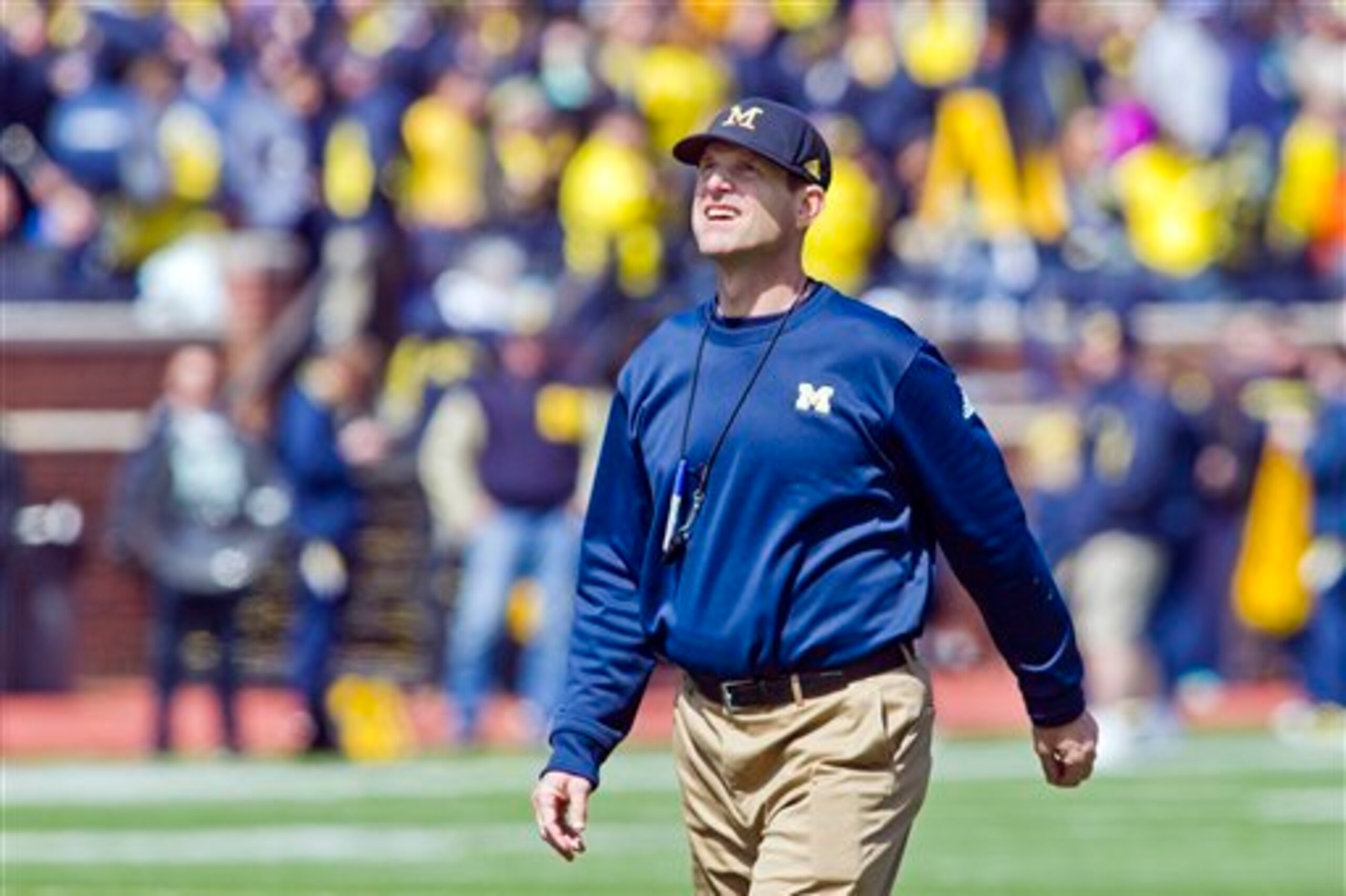Jim Harbaugh is making all the right moves as Michigan's new head coach. Jim Harbaugh is making all the right moves as Michigan's new head coach.