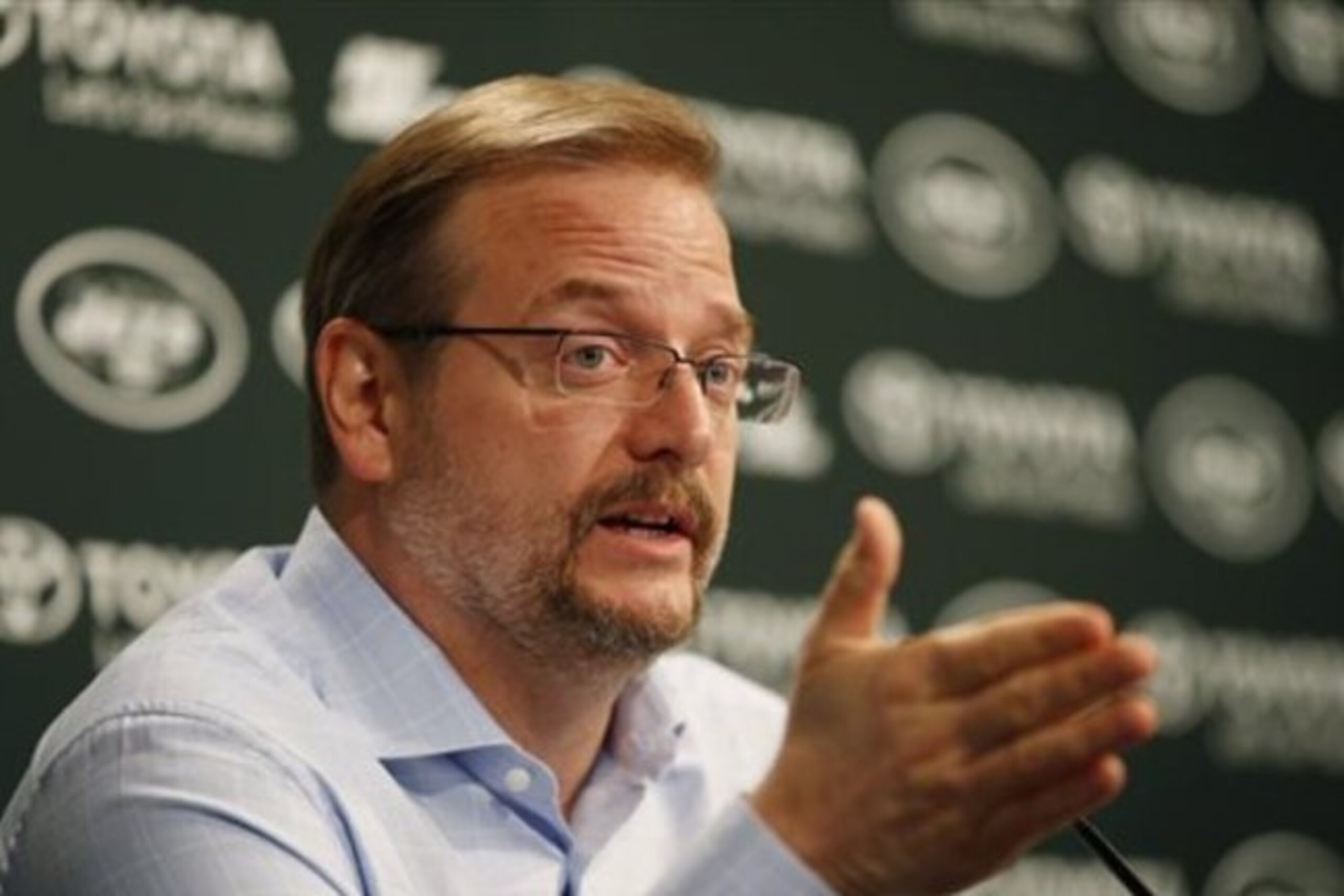 New York Jets general manager Mike Maccagnan (above) is holder of the No. 6 overall pick in the first round of the 2015 NFL draft, which takes place Thursday.