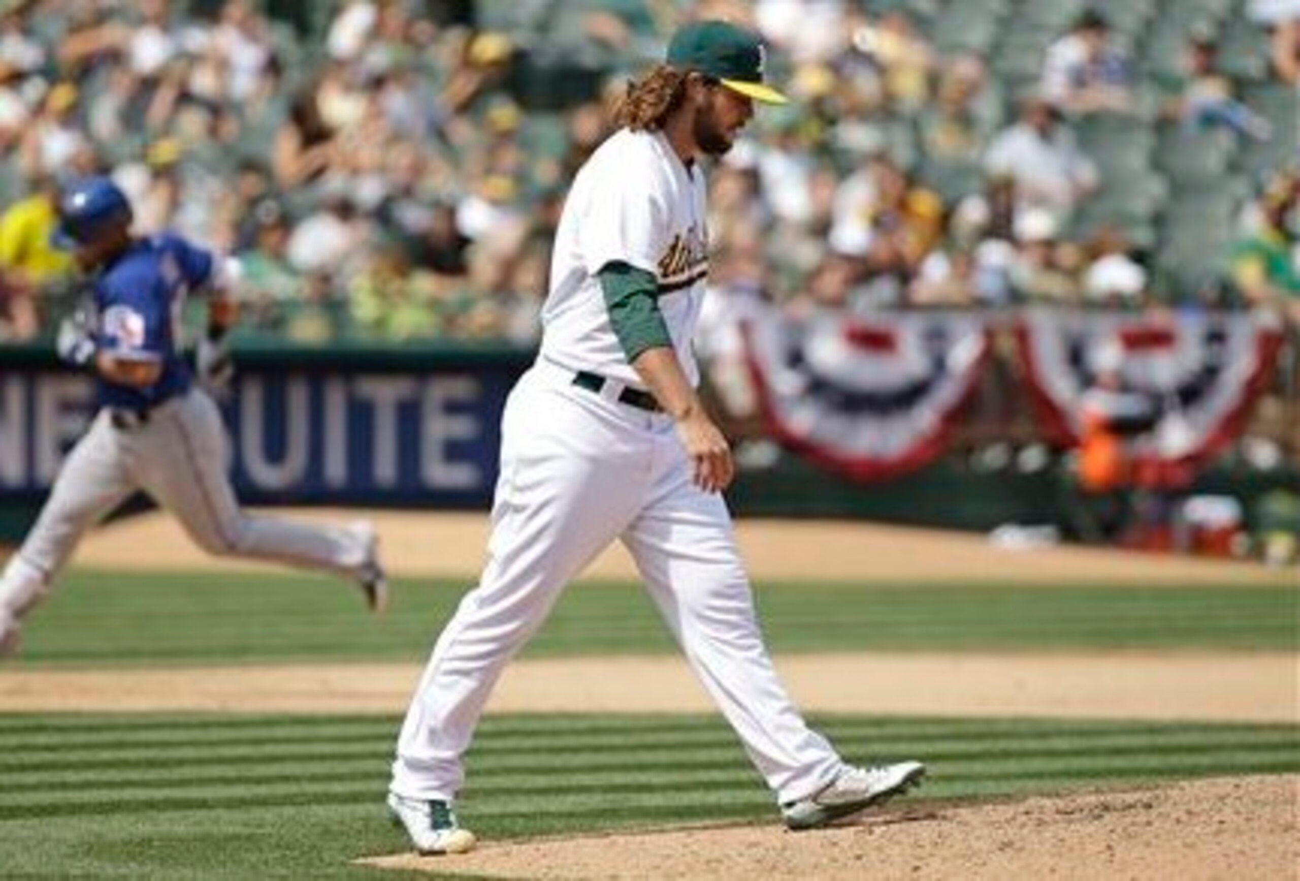 R.J. Alvarez is one of the first A's to be sent back down this season.