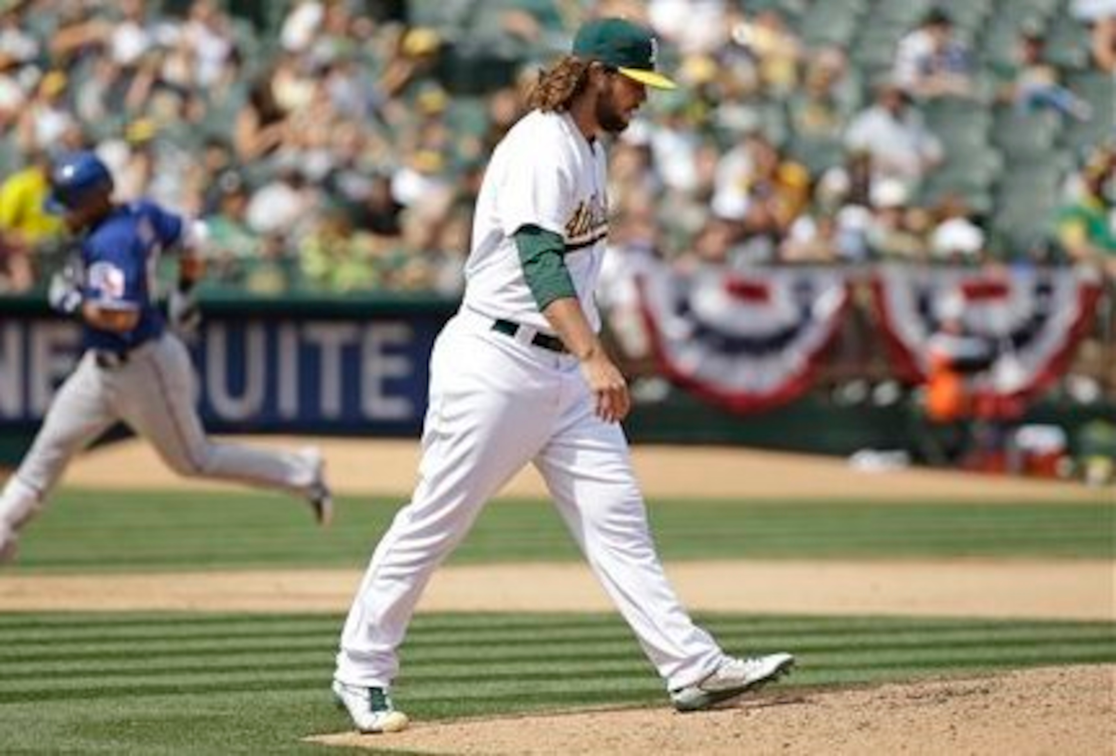 R.J. Alvarez is one of the first A's to be sent back down this season.