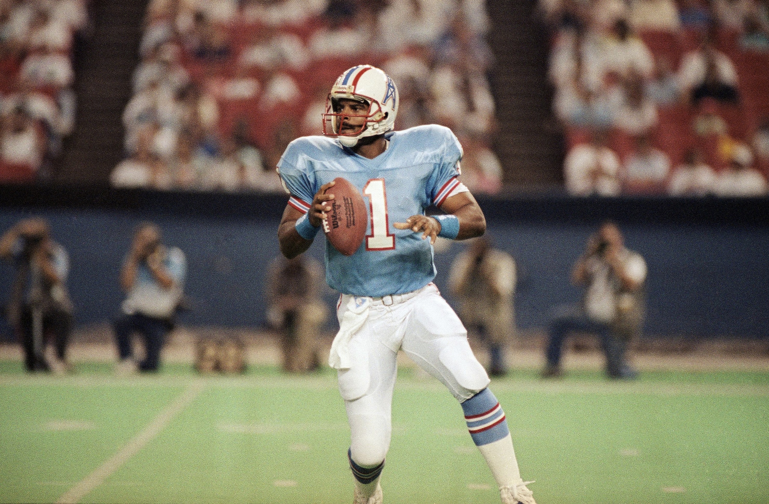 It took him some time to adjust, but Warren Moon became one of the NFL's most dynamic players during his time in Houston. It took him some time to adjust, but Warren Moon became one of the NFL's most dynamic players during his time in Houston.