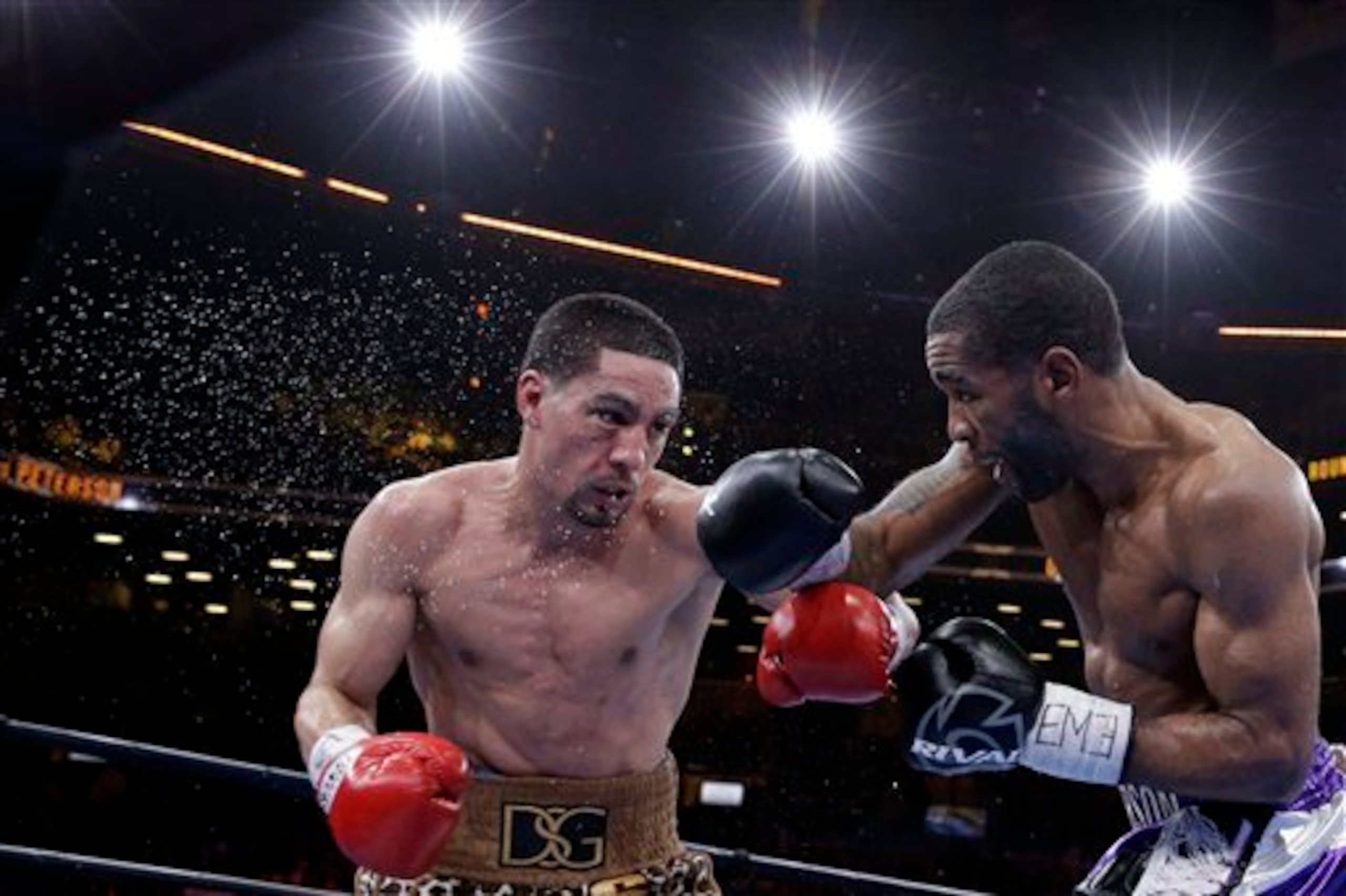 Garcia slipped by Peterson just barely. Garcia slipped by Peterson just barely.