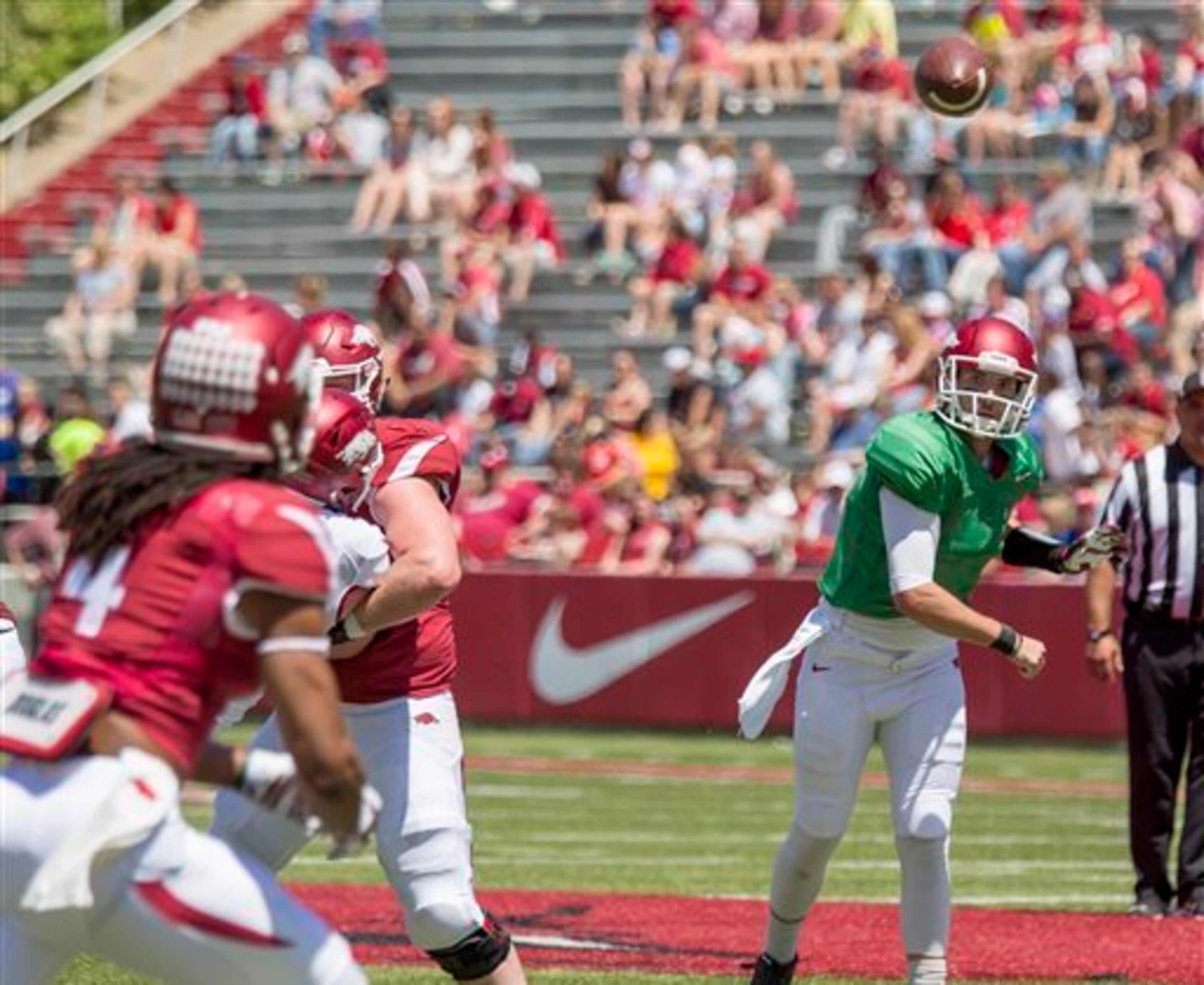 Brandon Allen showed that Arkansas is more than just a running team this spring.
