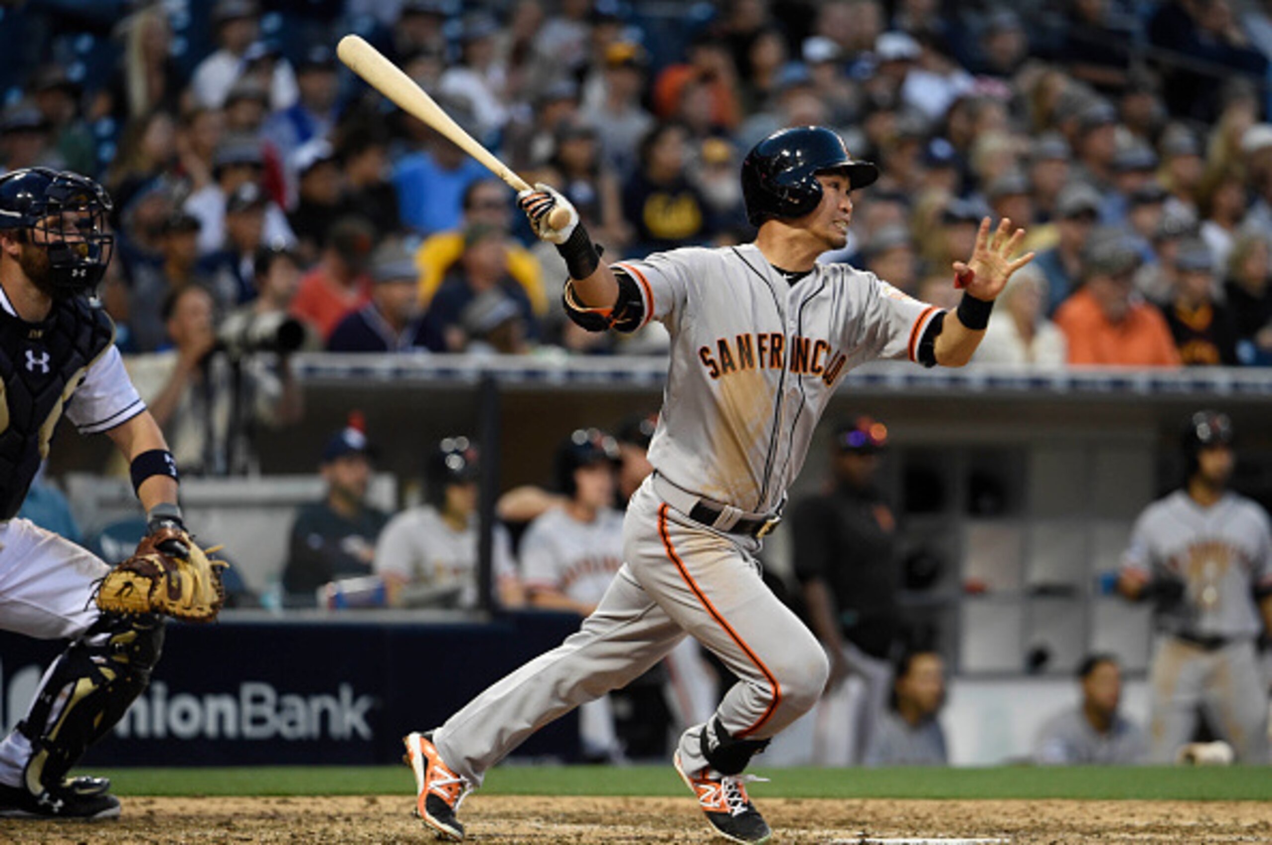 Nori Aoki has done a fine job at the top of the Giants' batting order. Nori Aoki has done a fine job at the top of the Giants' batting order.