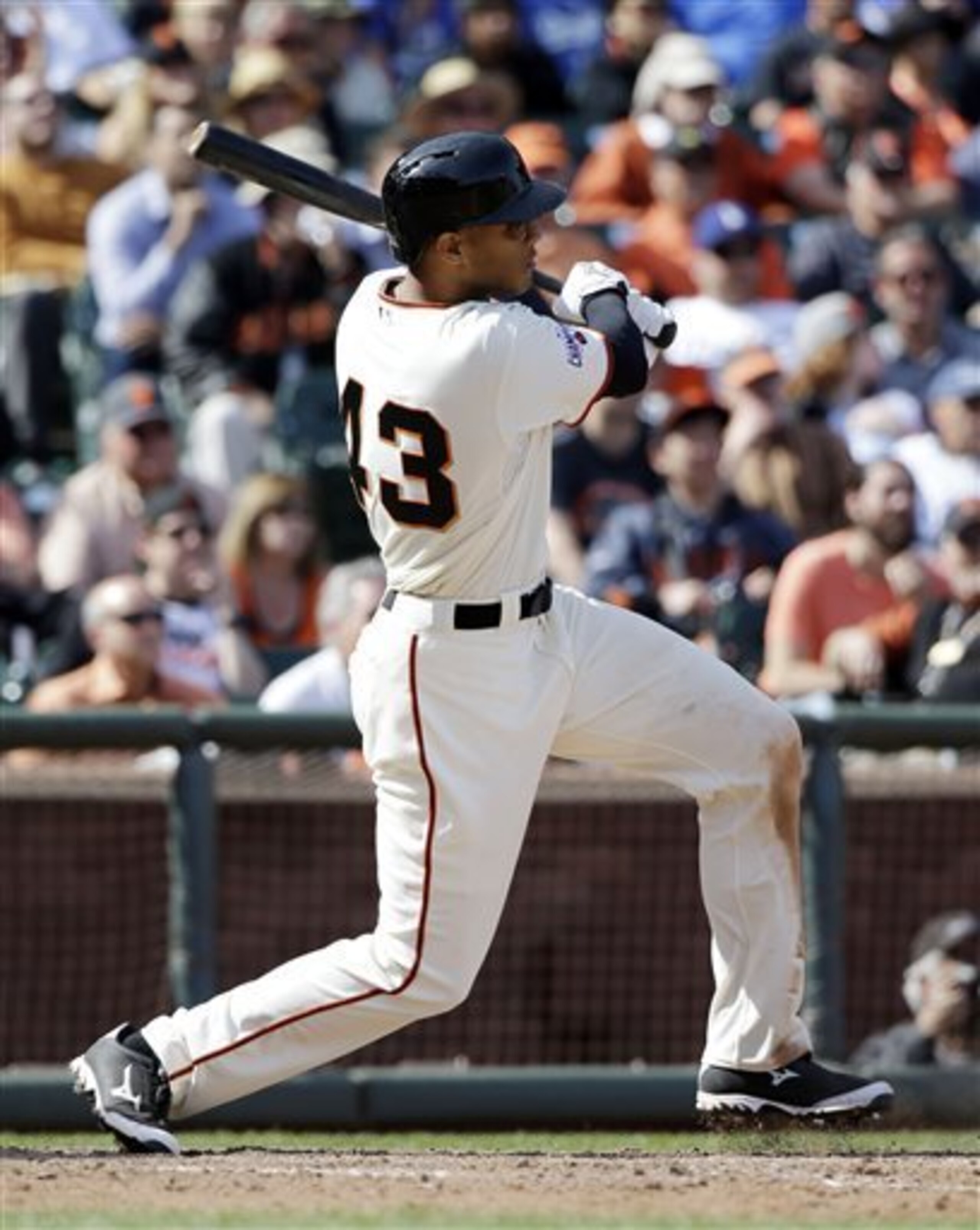 Justin Maxwell has been a huge surprise for the Giants. Justin Maxwell has been a huge surprise for the Giants.