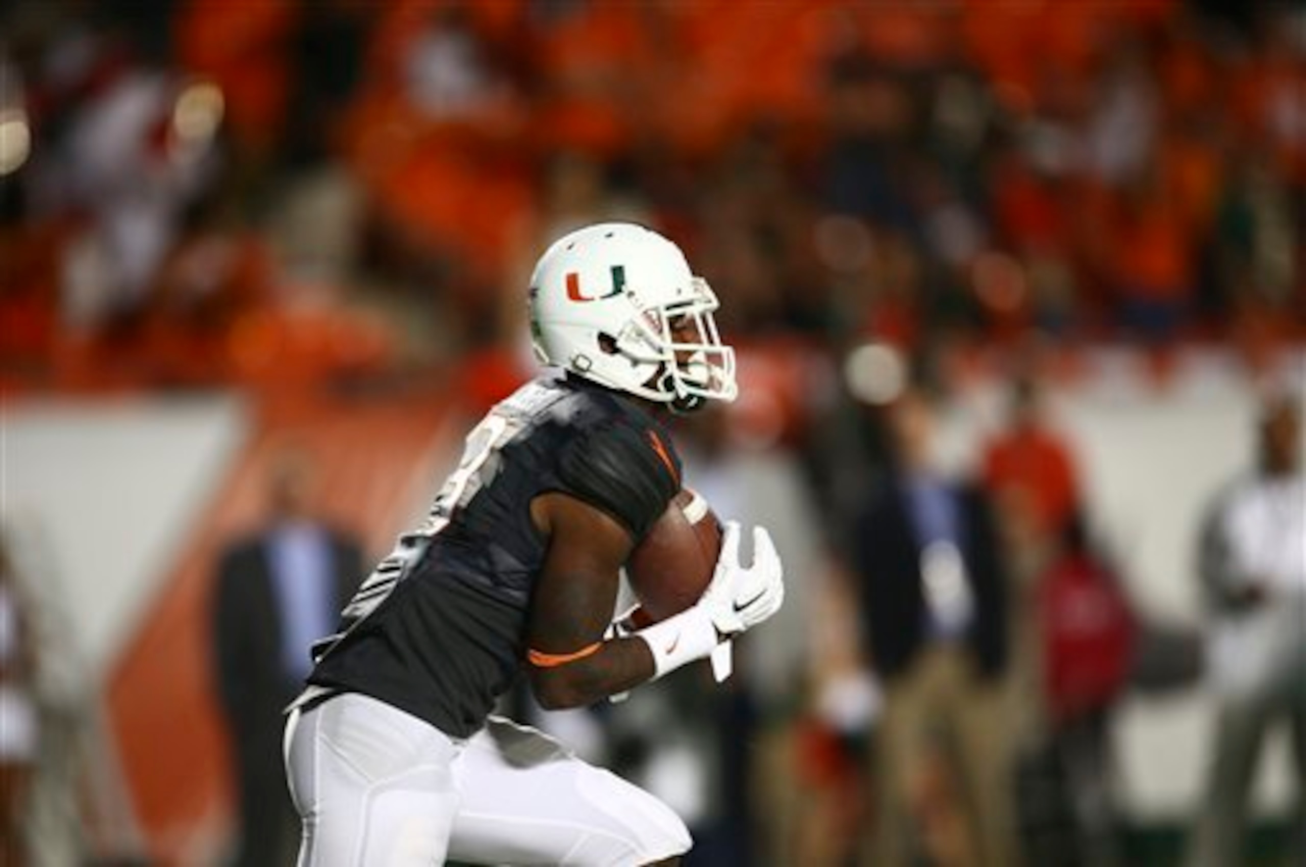 Stacy Coley will try to bounce back from a tough sophomore season this fall as a key Miami offensive option.