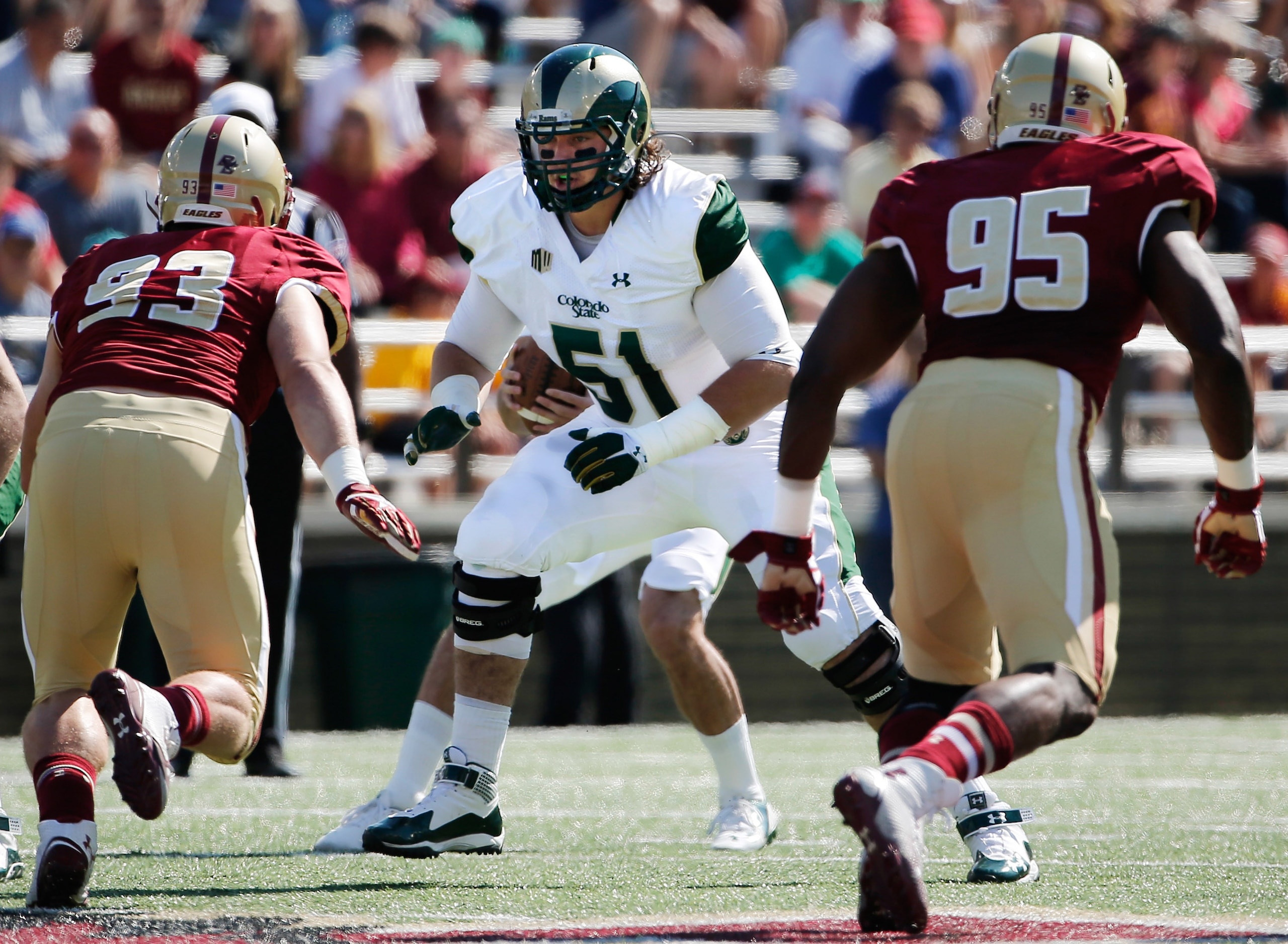 Trae Moxley is the likely replacement on Colorado State's offensive line for where second round pick Ty Sambrailo played last season.