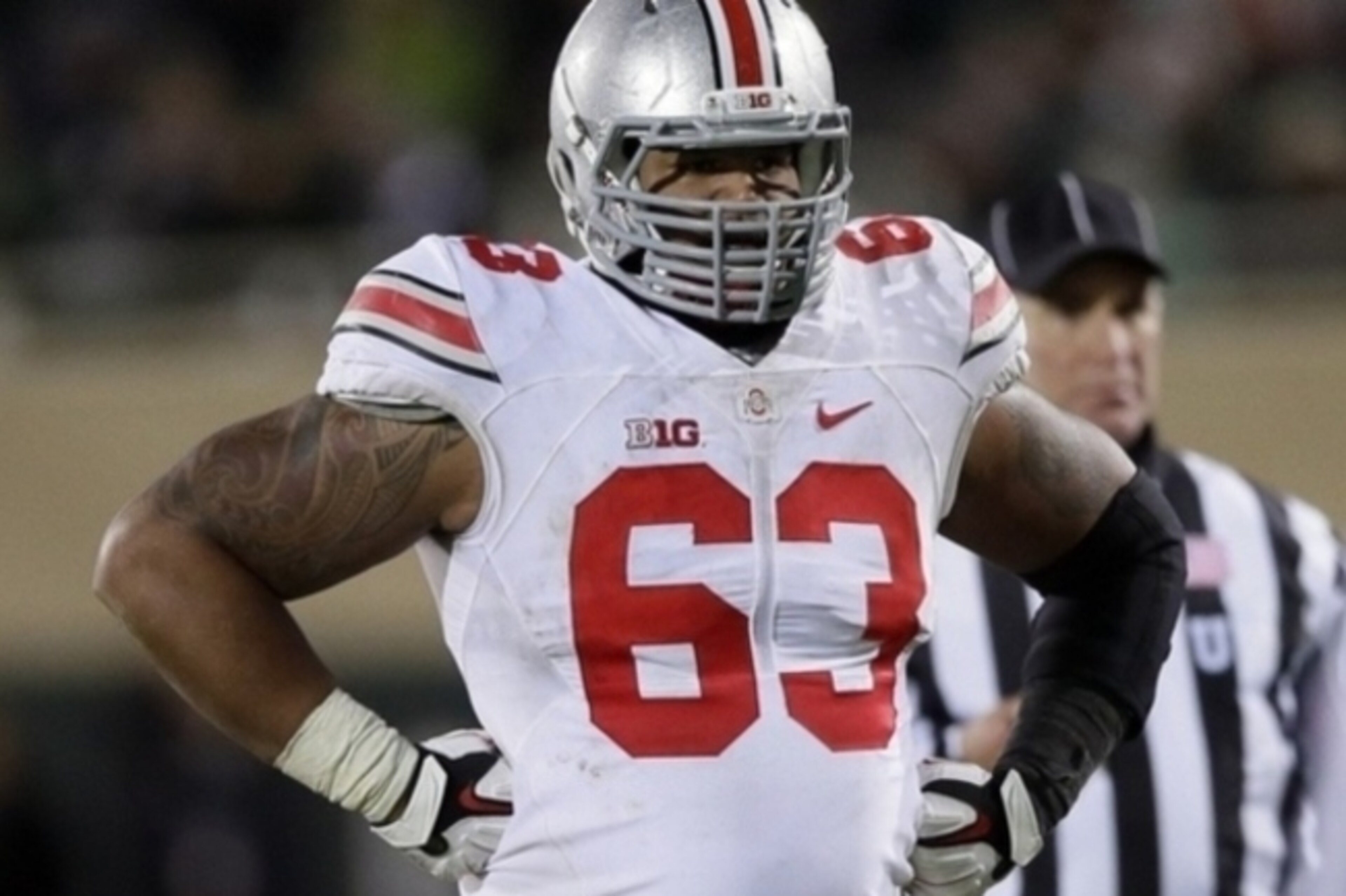 Despite being a key player for this past season's national champion, the Ohio State Buckeyes, Michael Bennett still hasn't been taken in the 2015 NFL draft.