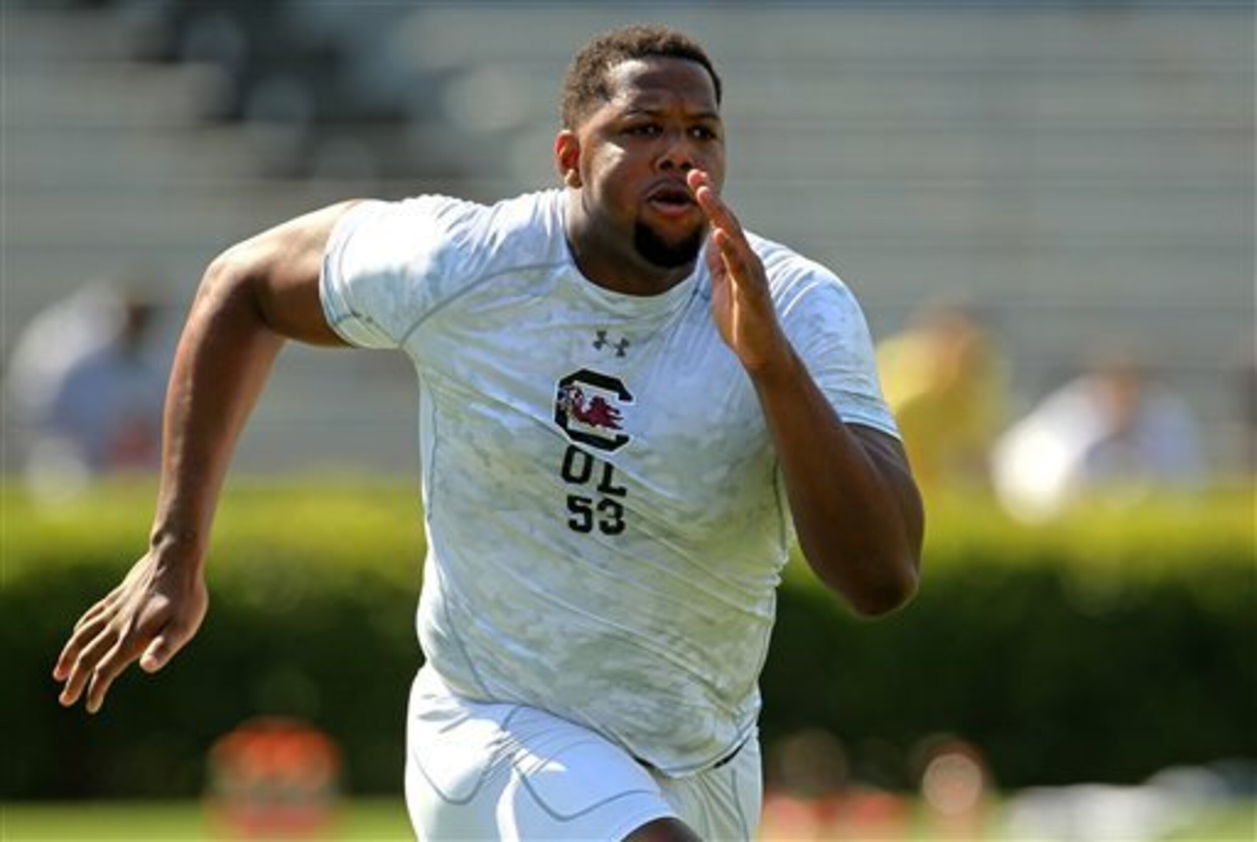 Corey Robinson could be worked into the 49ers' plans as a developmental O-lineman.