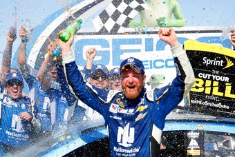 Dale Earnhardt Jr. can celebrate moving up in the rankings after winning at Talladega.