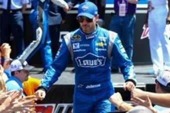 Jimmie Johnson seems to be on a mission to chase down another title.