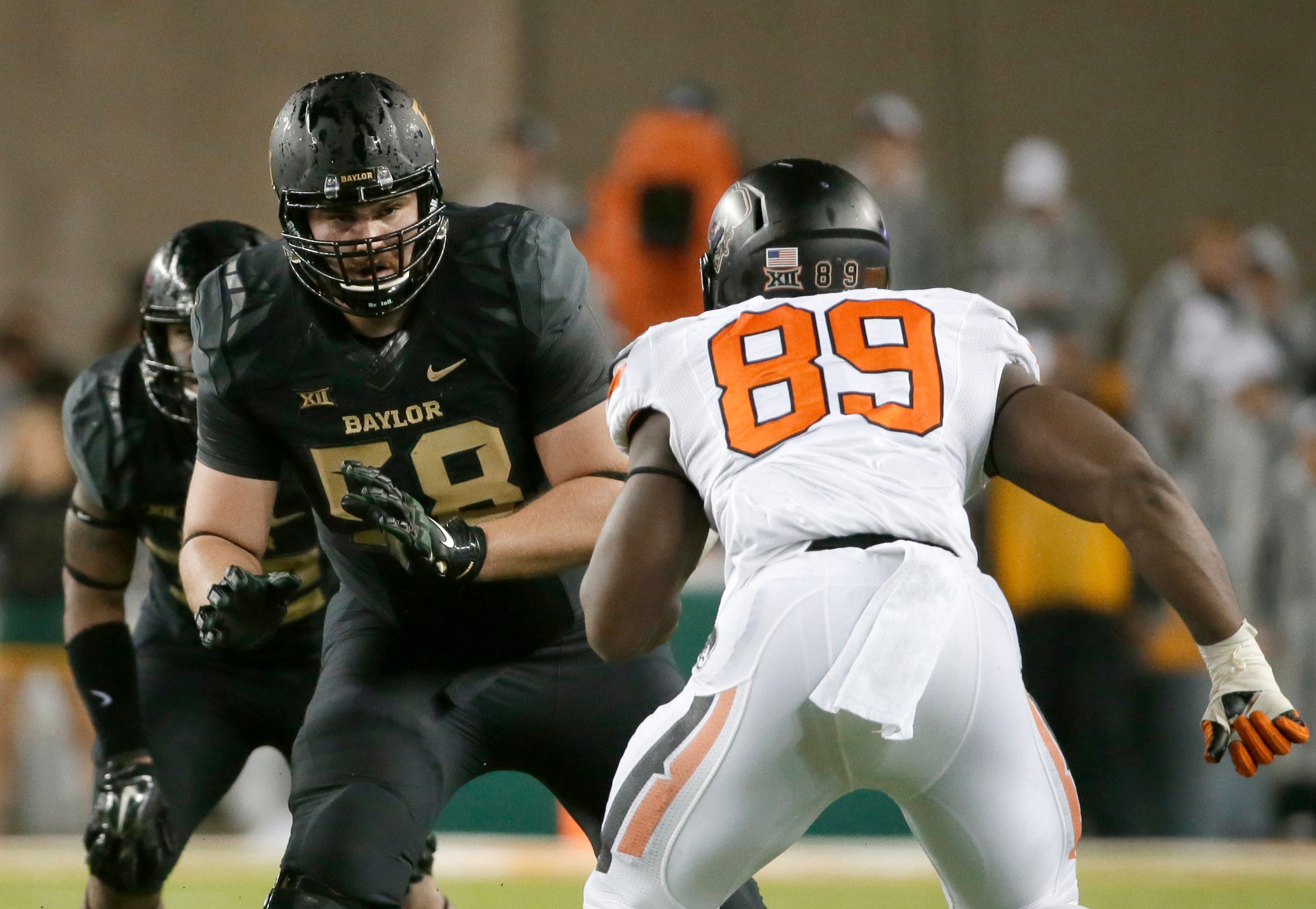 Spencer Drango is a massive presence on Baylor's offensive line.