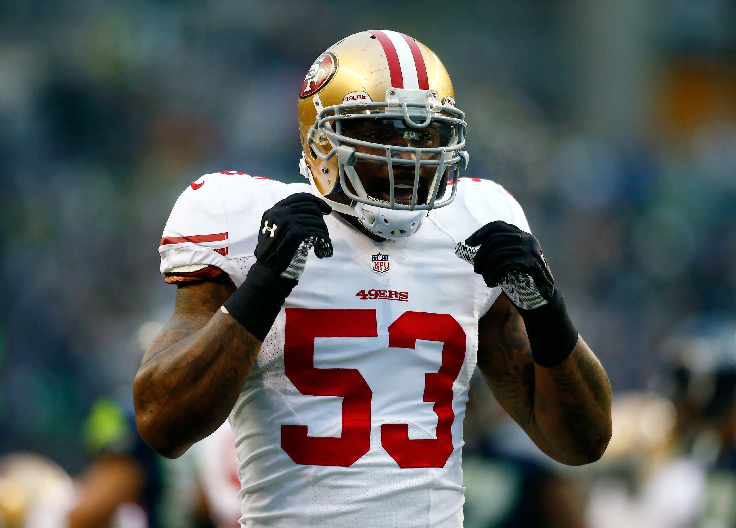 Bowman stands alone in the middle of that 49ers defense.