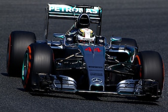 Lewis Hamilton was fastest in practice two for the Spanish GP