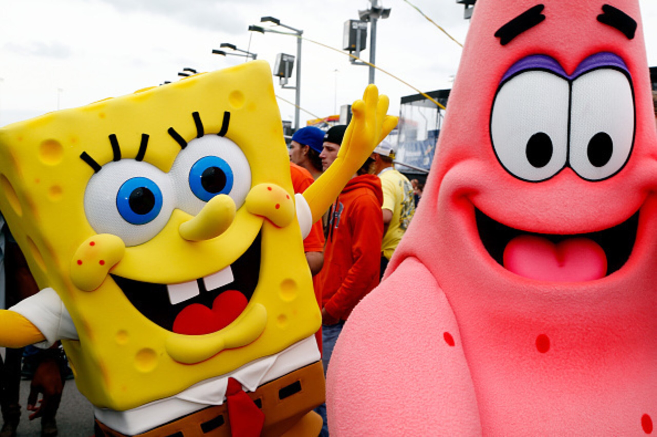 SpongeBob SquarePants was everywhere during last week's Sprint Cup race in Kansas.