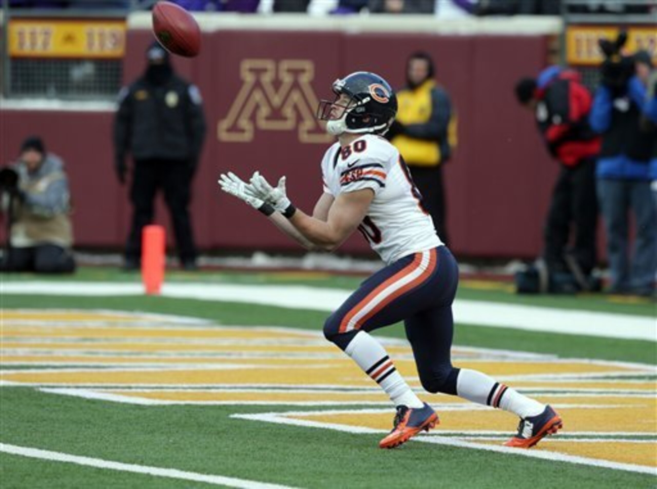 Marc Mariani was a consistent return man for the Bears last season, but he could face some stiff competition in training camp from undrafted free agent Levi Norwood.