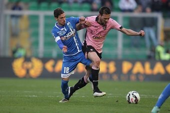 Verdi (in blue) has been on loan at Empoli for the last two years.
