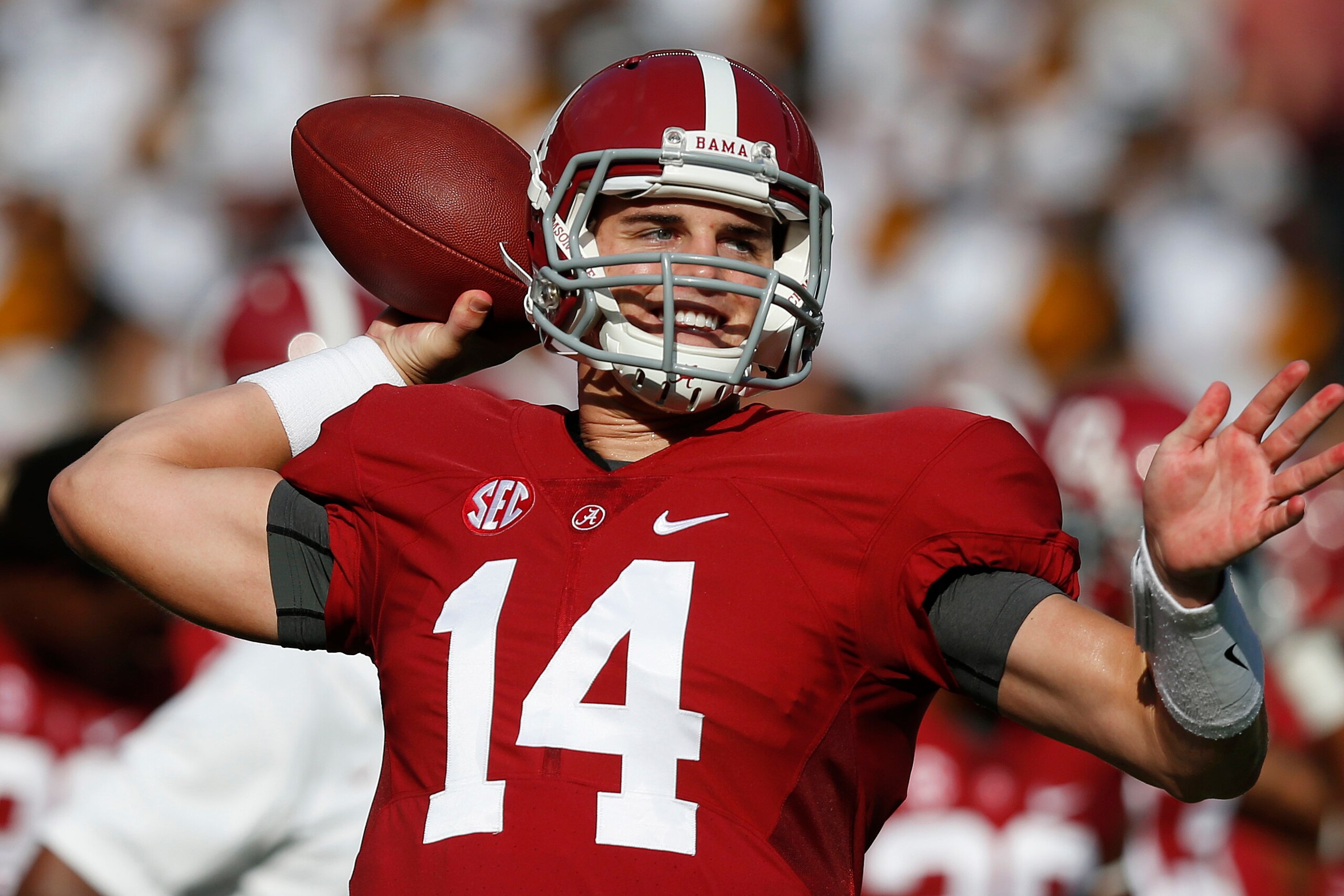 Will Jake Coker hold off younger quarterbacks to emerge as Alabama's new starting QB?