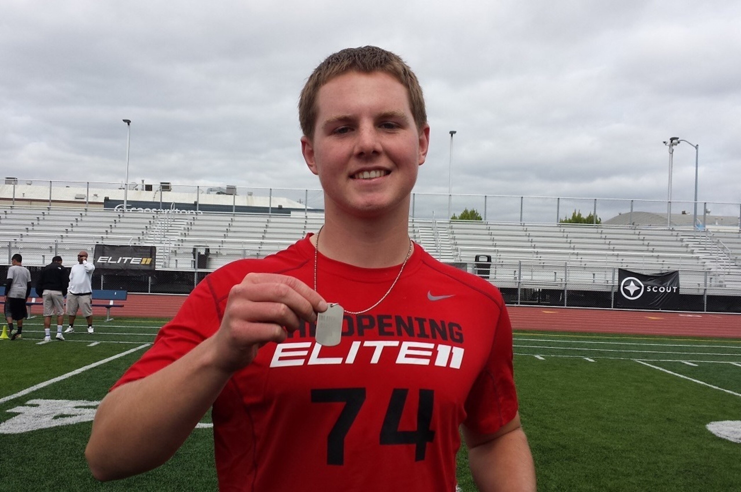 Kevin Davidson was named the quarterback MVP of the Elite 11 Oakland regional on Sunday.