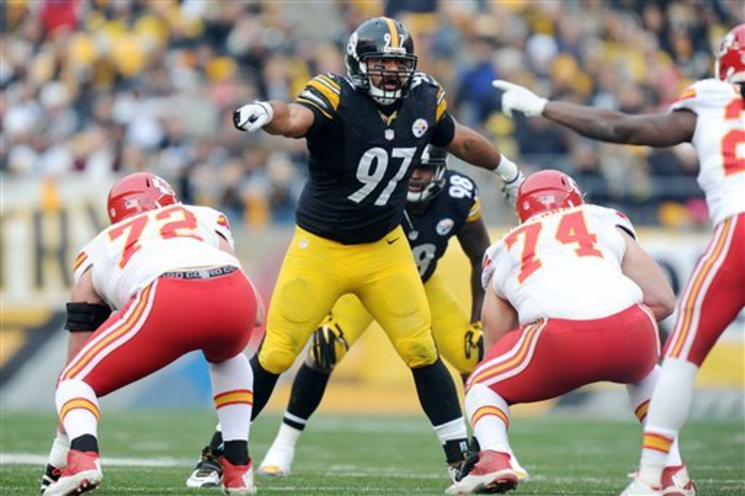 Cameron Heyward will lead the defensive line in 2015.