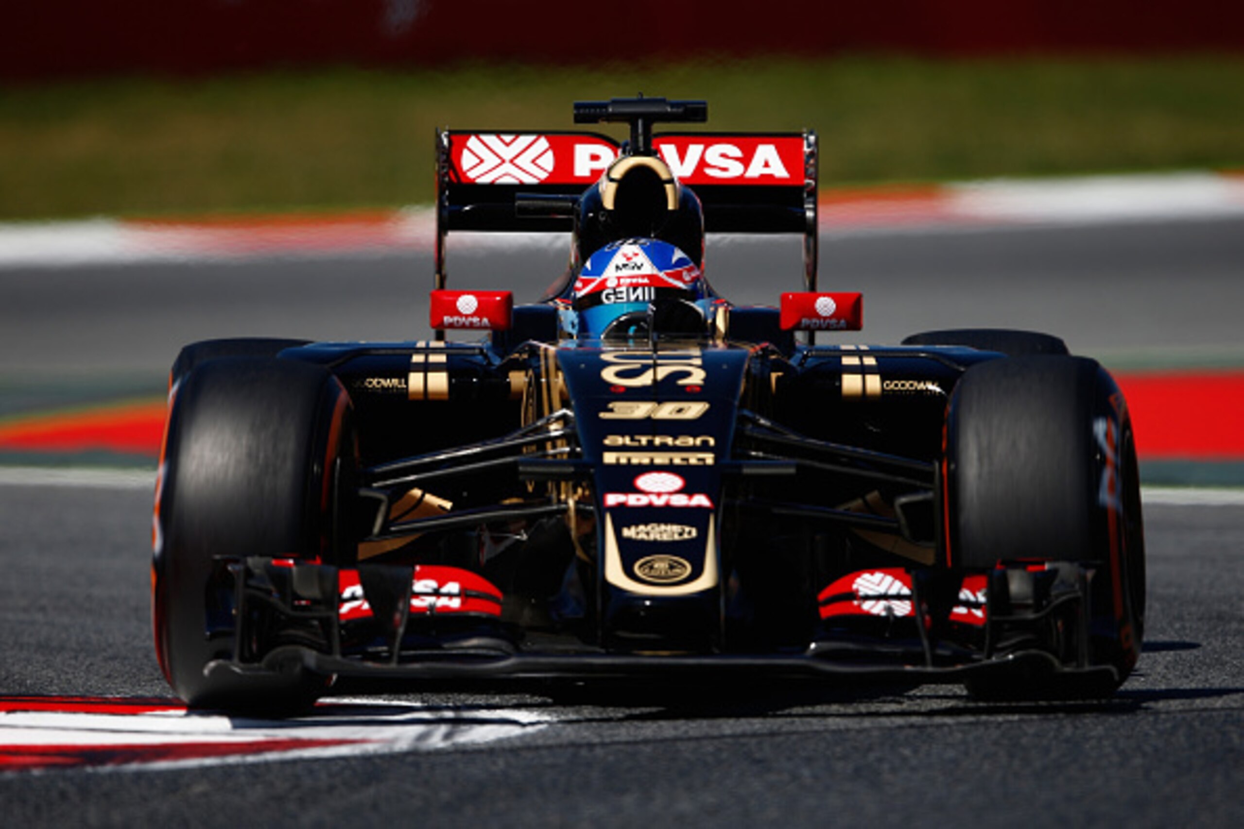 Jolyon Palmer in action for Lotus. Jolyon Palmer in action for Lotus.