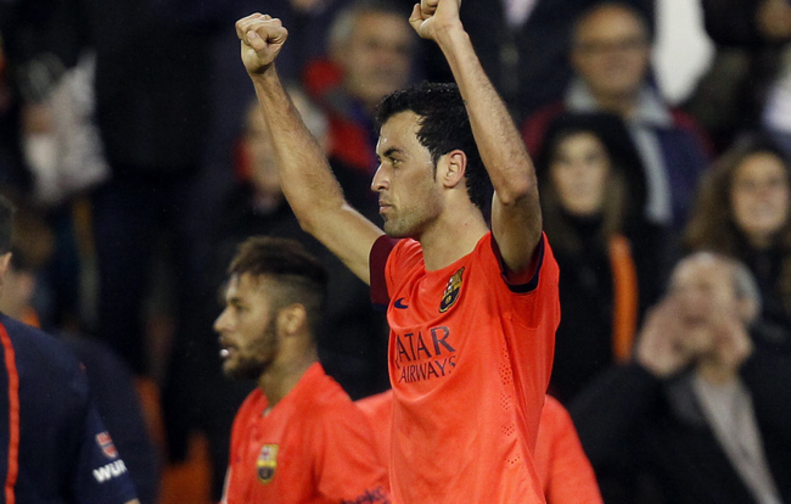 Sergio Busquets' last-second strike won one of Barca's hardest fought games of the season.