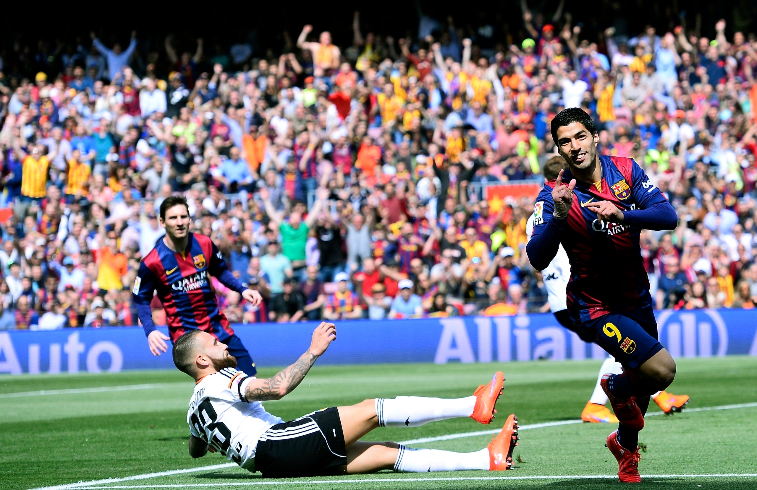 Luis Suarez started the ball rolling as early as the first minute.